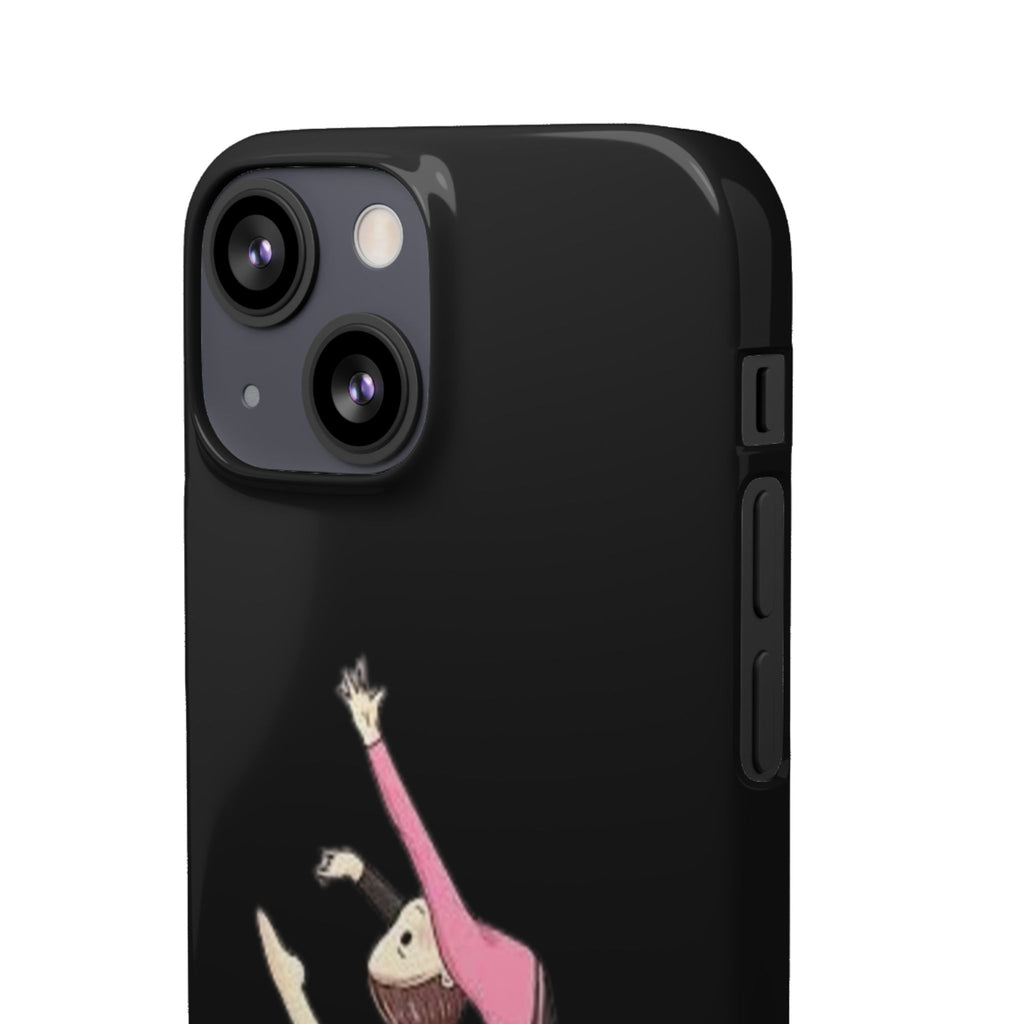 Gymnastics Phone Case — Leaping Girl Snap Case (Black)