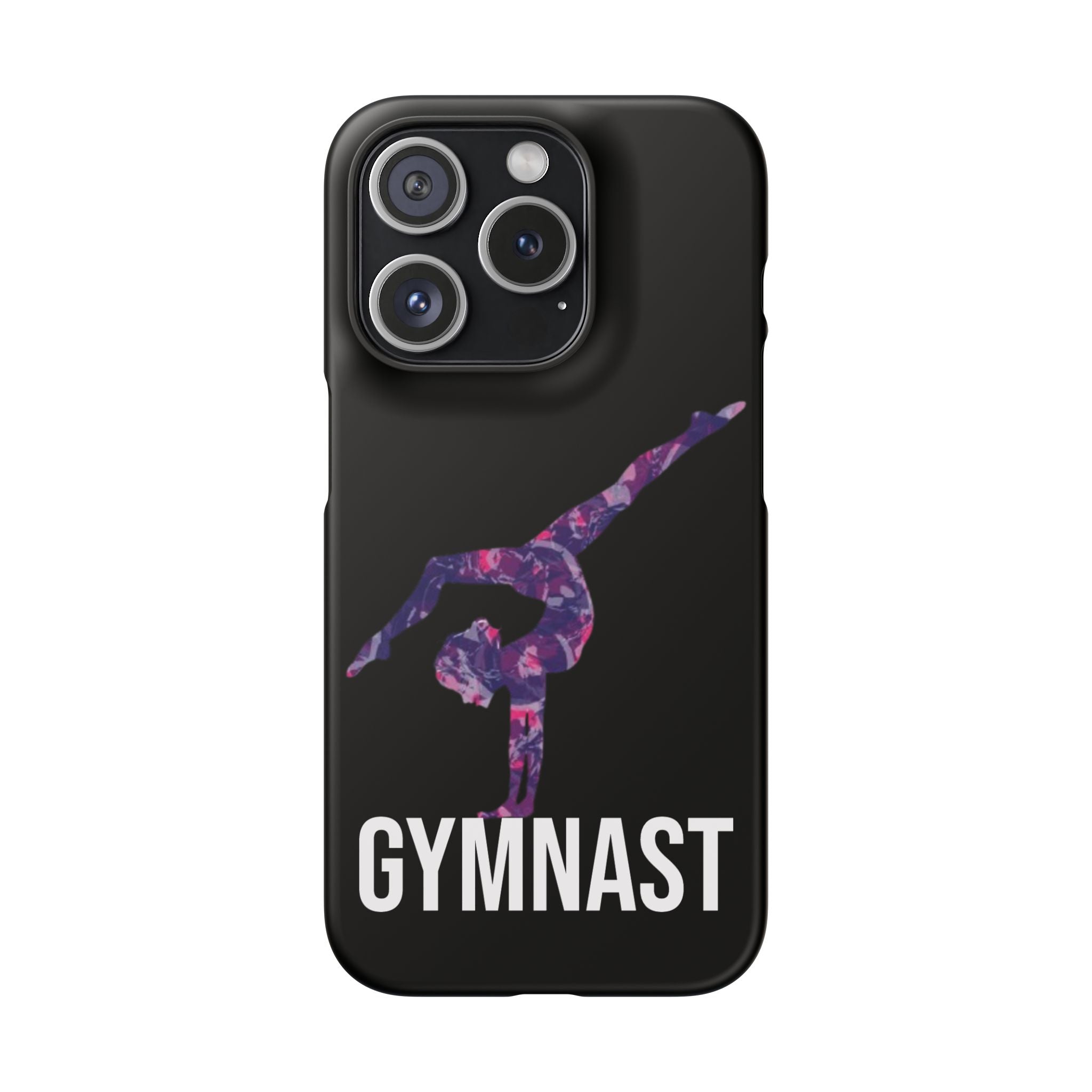 Gymnast Phone Case — Purple Galaxy Gymnastics Snap Case