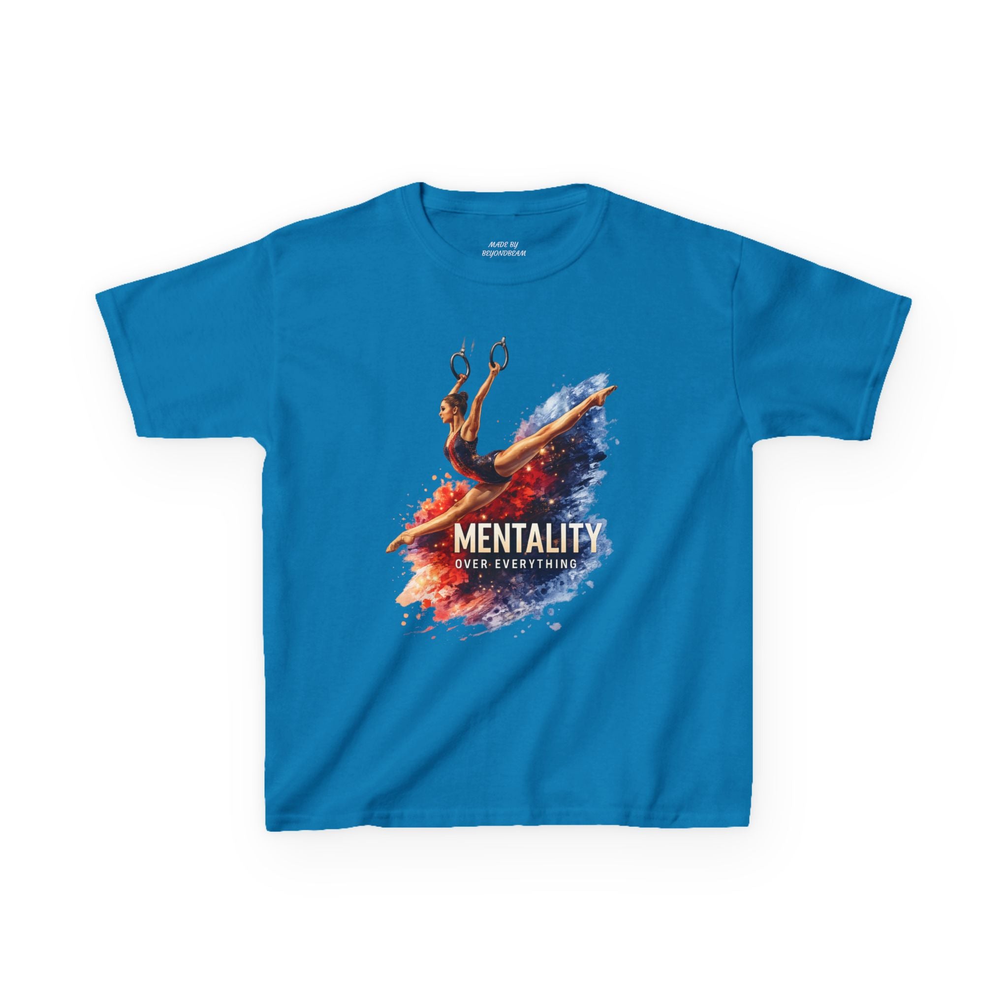 Kids Gymnastics T‑Shirt — 'Mentality: Gymnastics' Colorful Athlete Design