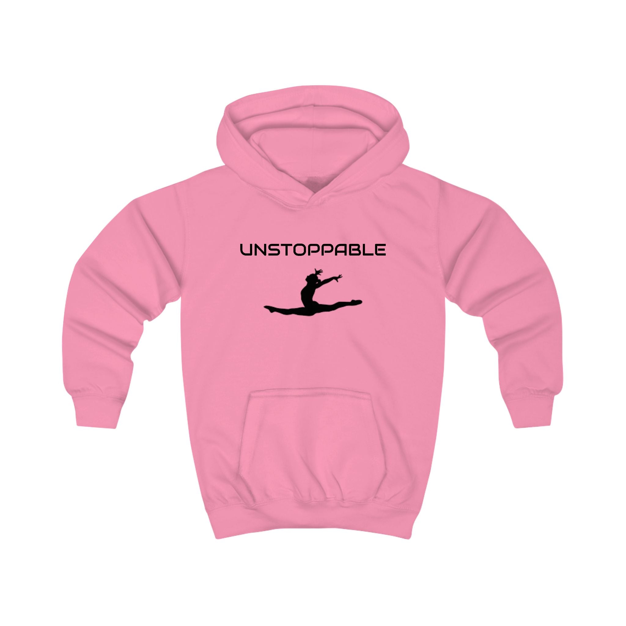 Unstoppable Kids Hoodie — Motivational Leap Pullover for Girls & Boys