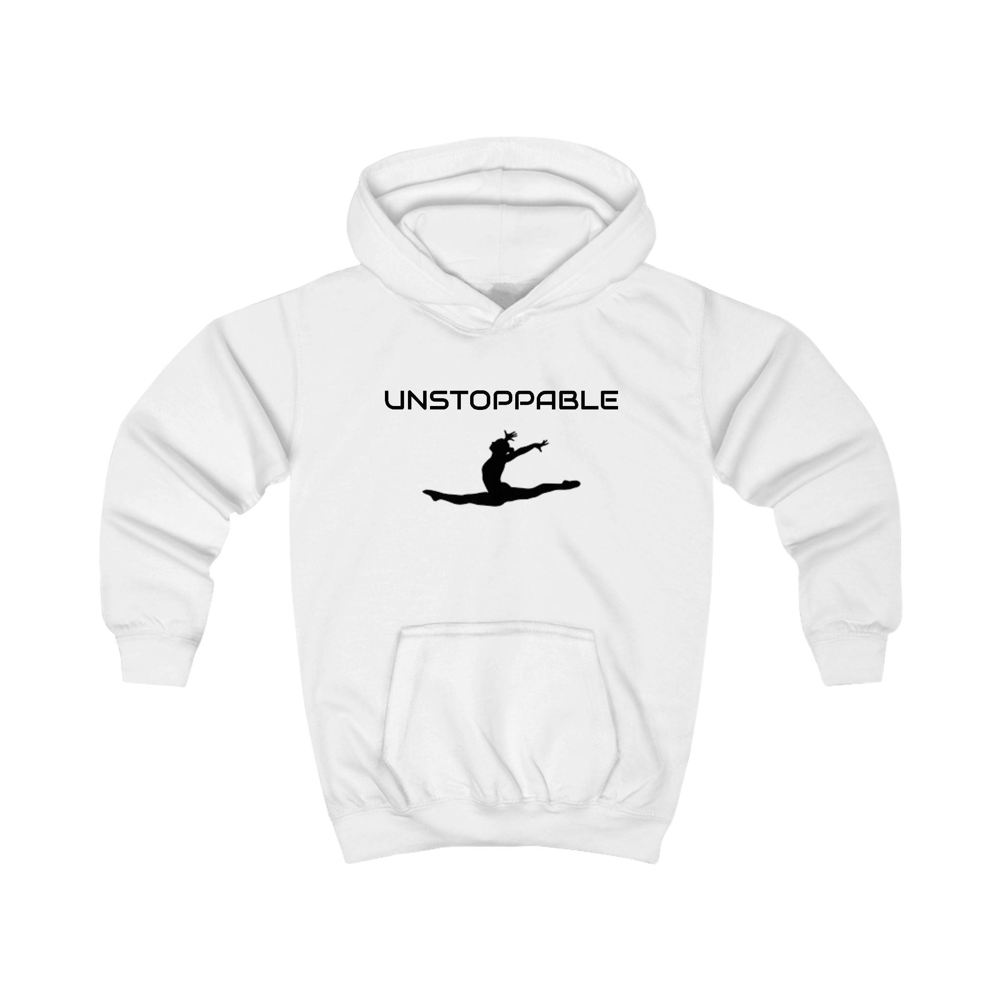 Unstoppable Kids Hoodie — Motivational Leap Pullover for Girls & Boys