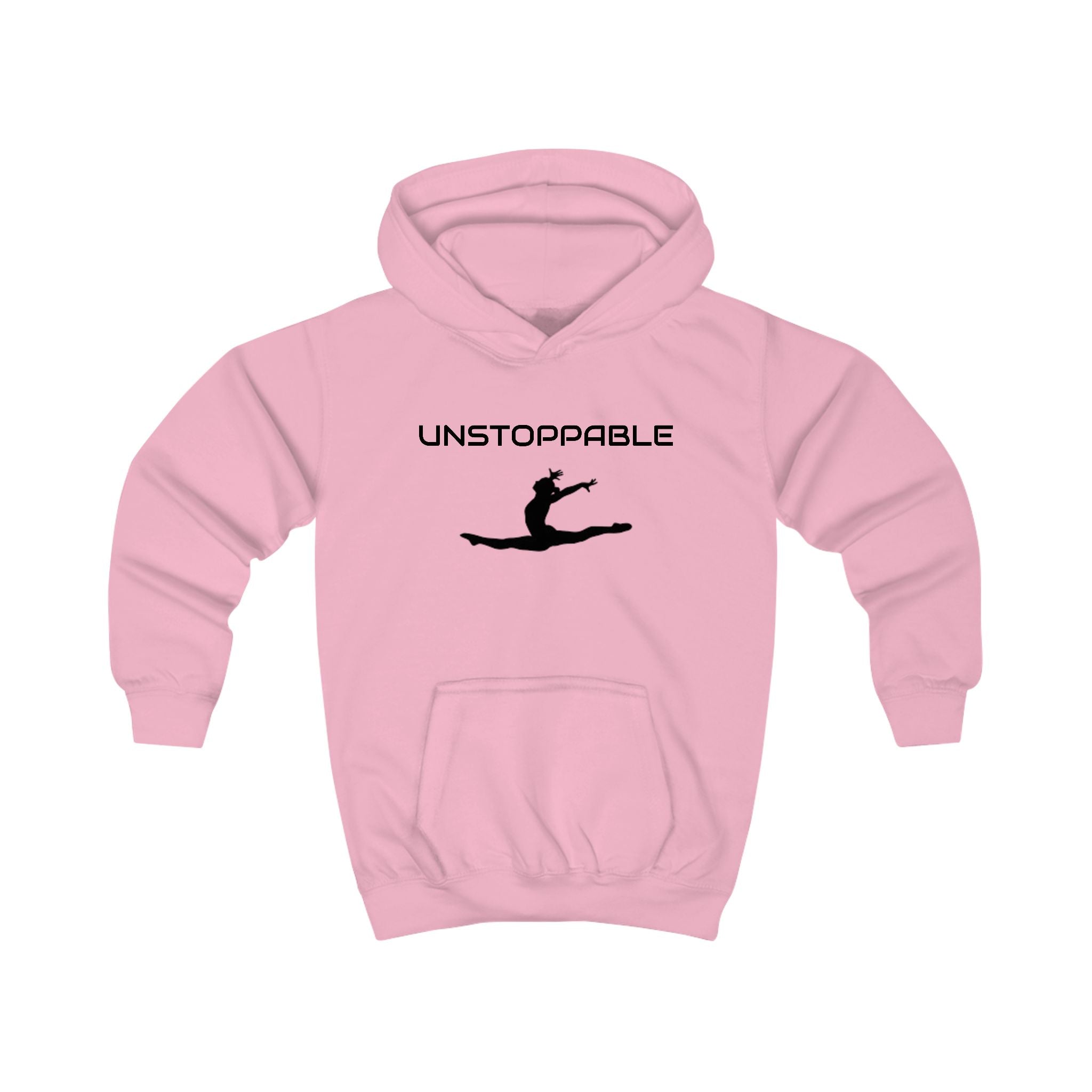 Unstoppable Kids Hoodie — Motivational Leap Pullover for Girls & Boys