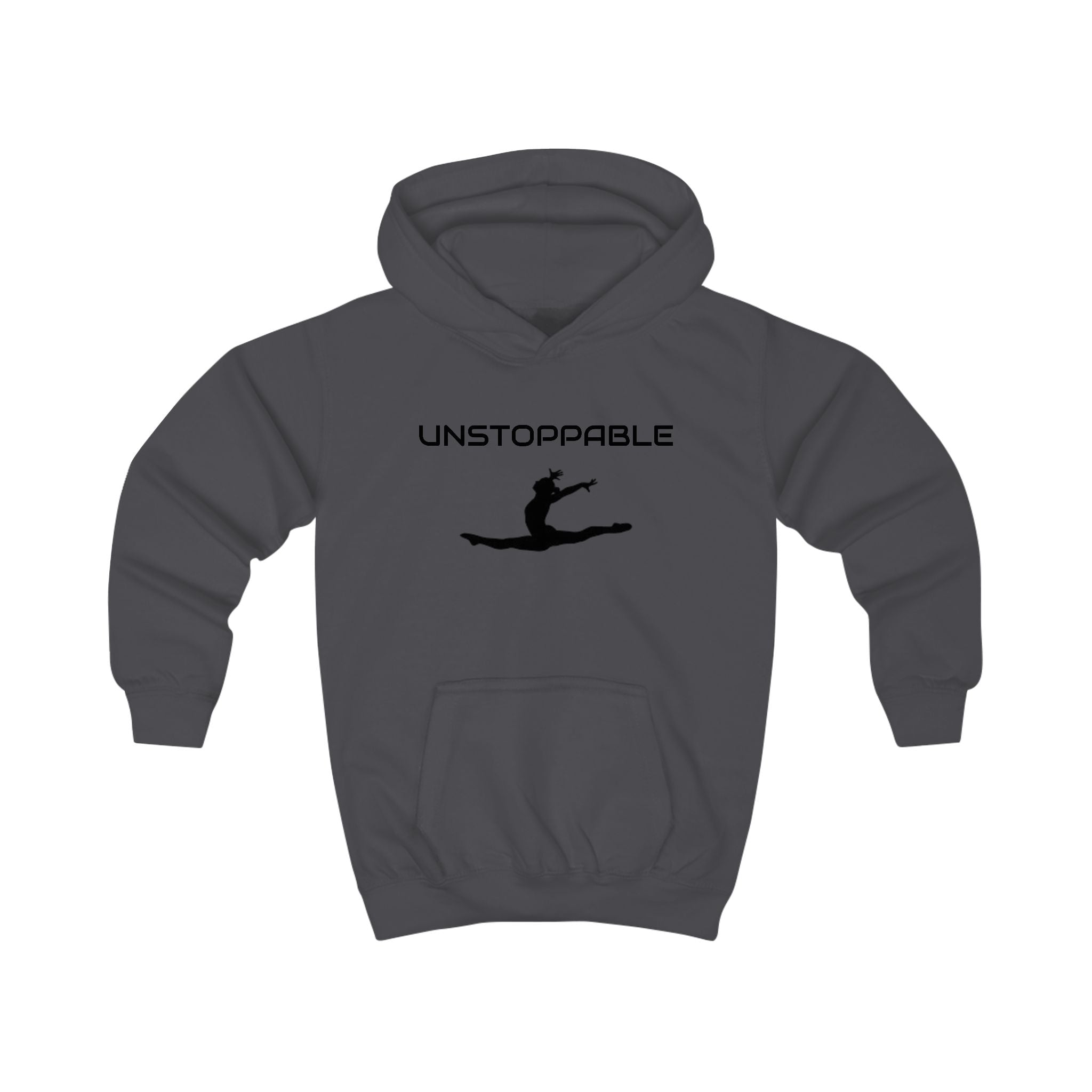 Unstoppable Kids Hoodie — Motivational Leap Pullover for Girls & Boys