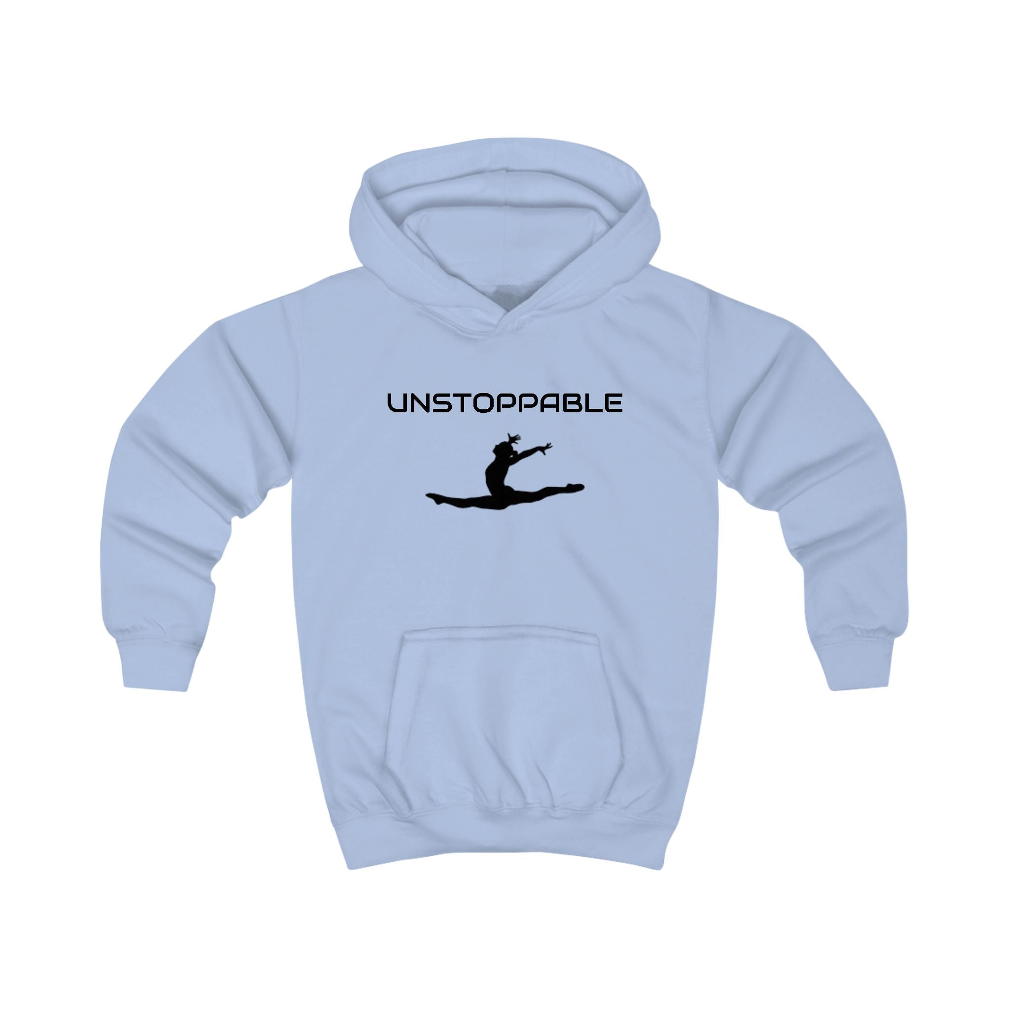 Unstoppable Kids Hoodie — Motivational Leap Pullover for Girls & Boys