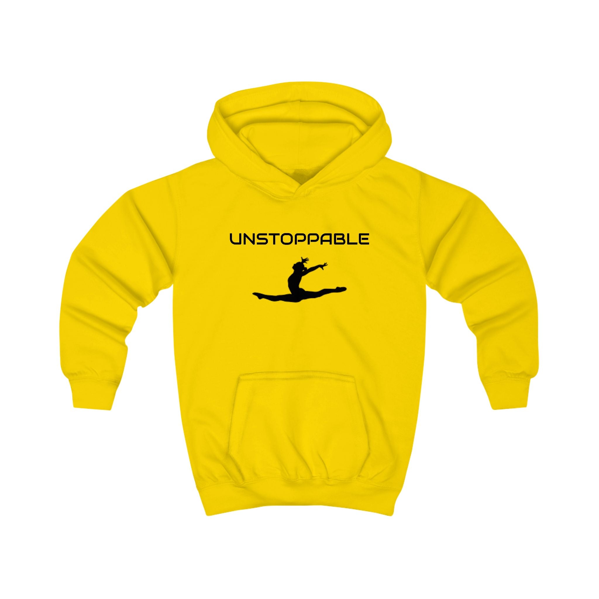 Unstoppable Kids Hoodie — Motivational Leap Pullover for Girls & Boys