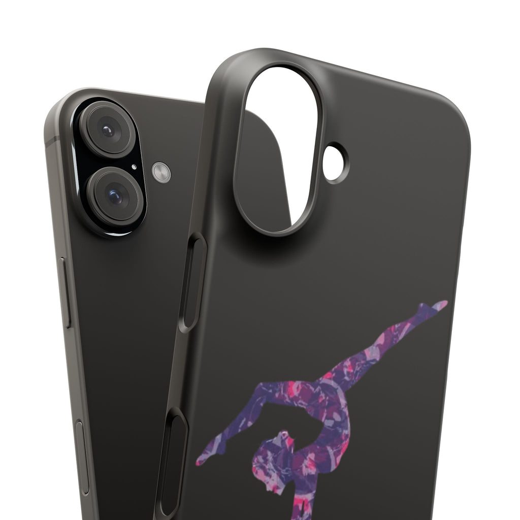 Gymnast Phone Case — Purple Galaxy Gymnastics Snap Case