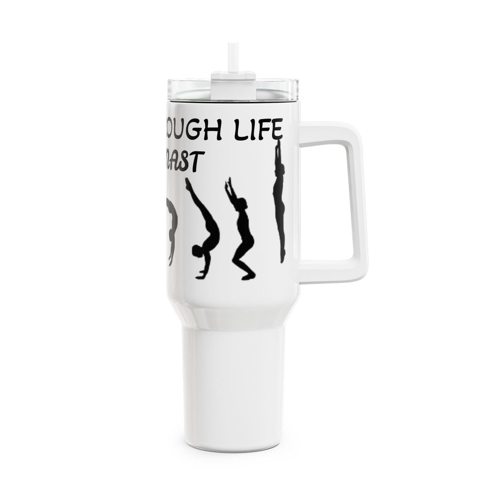 Flippin’ Through Life – Gymnastics 40oz Tumbler