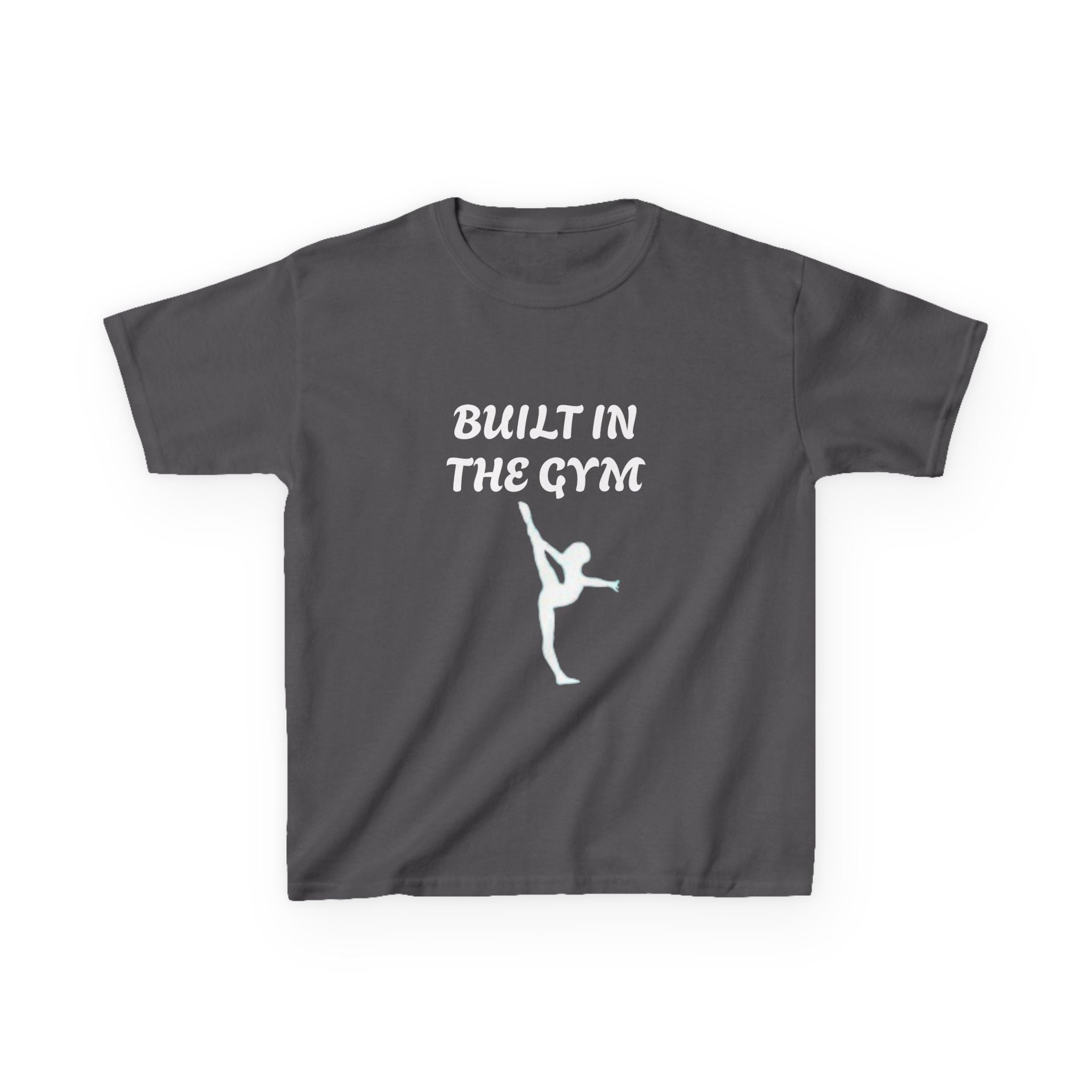Kids Tee — "Built in the Gym" Gymnastics Shirt