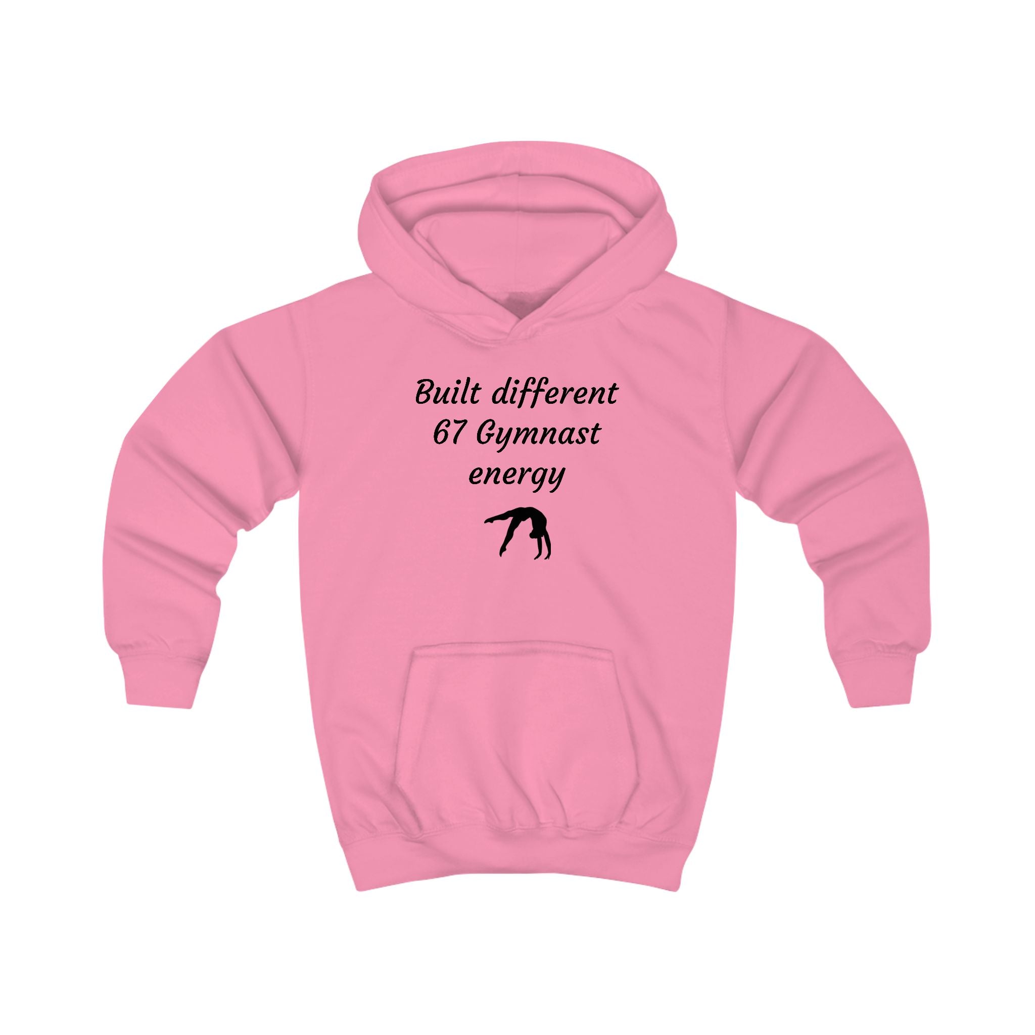Kids Gymnast Hoodie – "Built Different 67 Gymnast Energy" Sweatshirt (Kids)