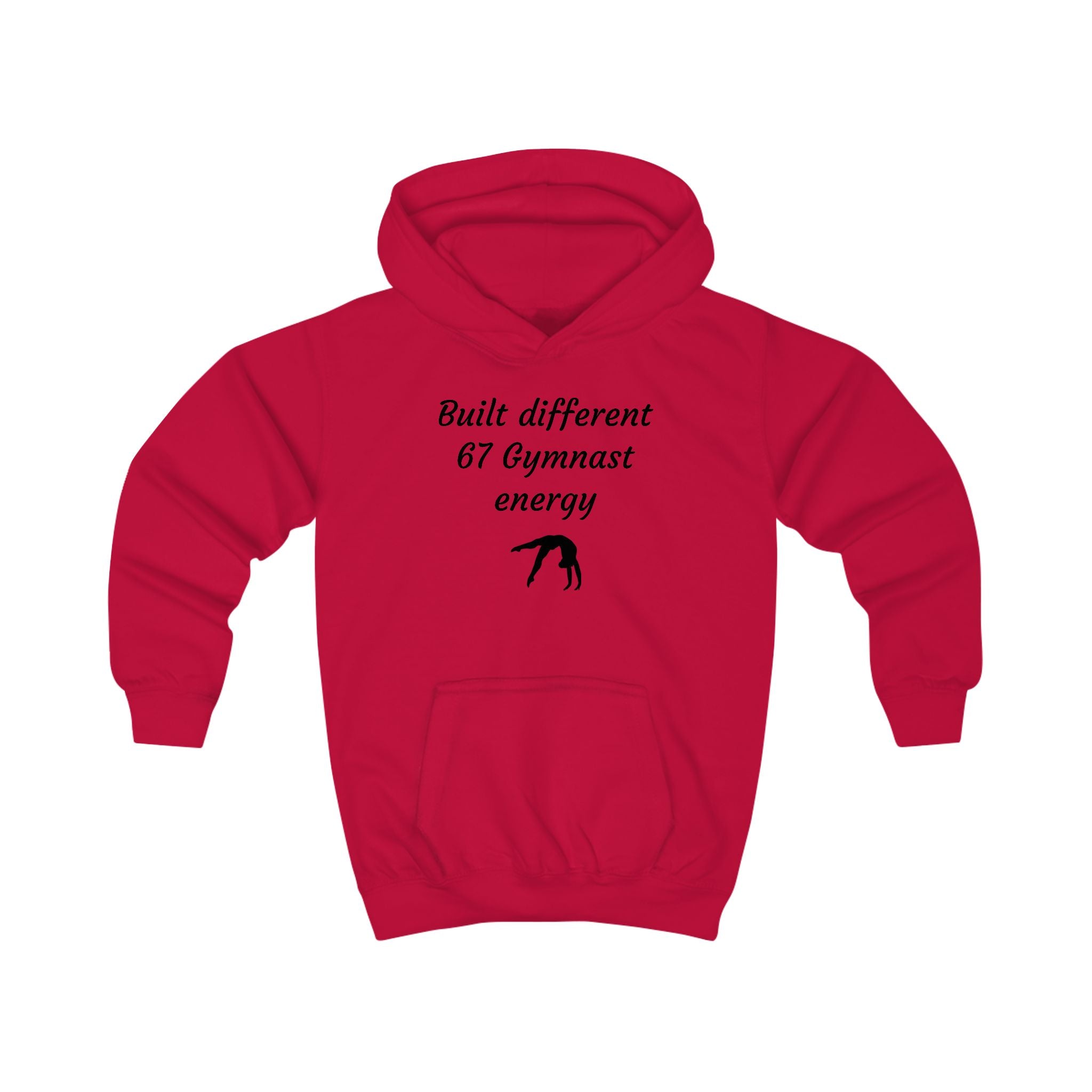 Kids Gymnast Hoodie – "Built Different 67 Gymnast Energy" Sweatshirt (Kids)