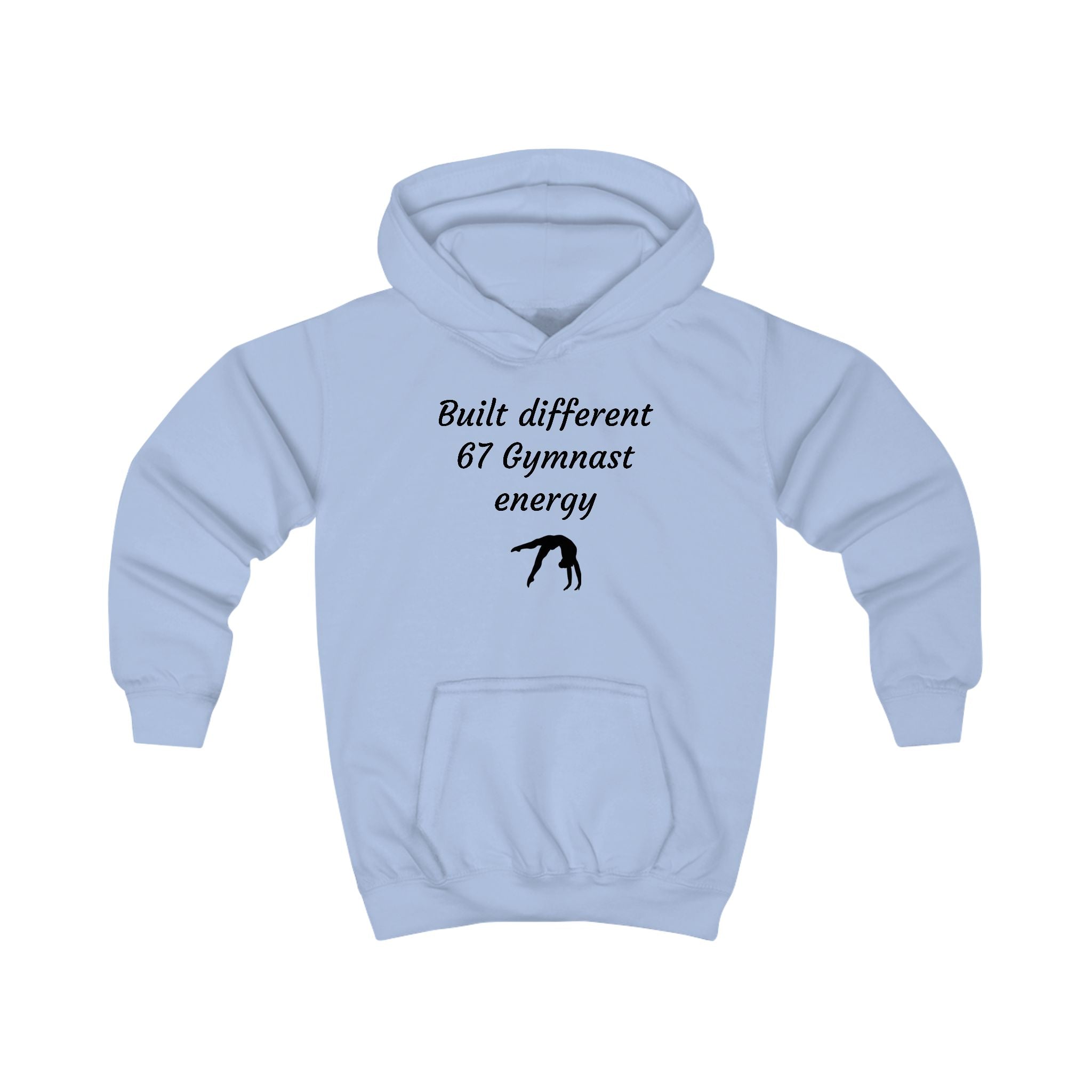 Kids Gymnast Hoodie – "Built Different 67 Gymnast Energy" Sweatshirt (Kids)