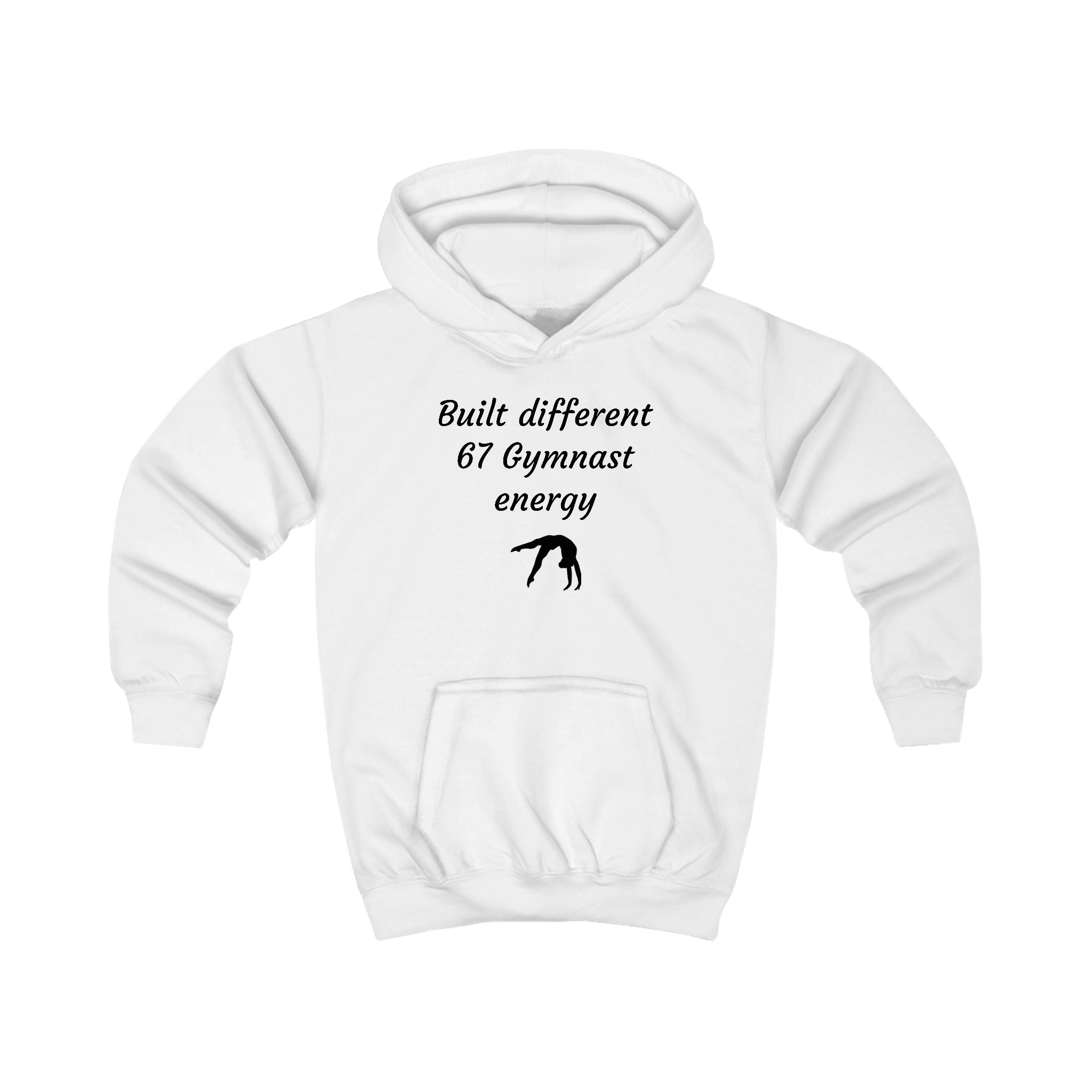 Kids Gymnast Hoodie – "Built Different 67 Gymnast Energy" Sweatshirt (Kids)