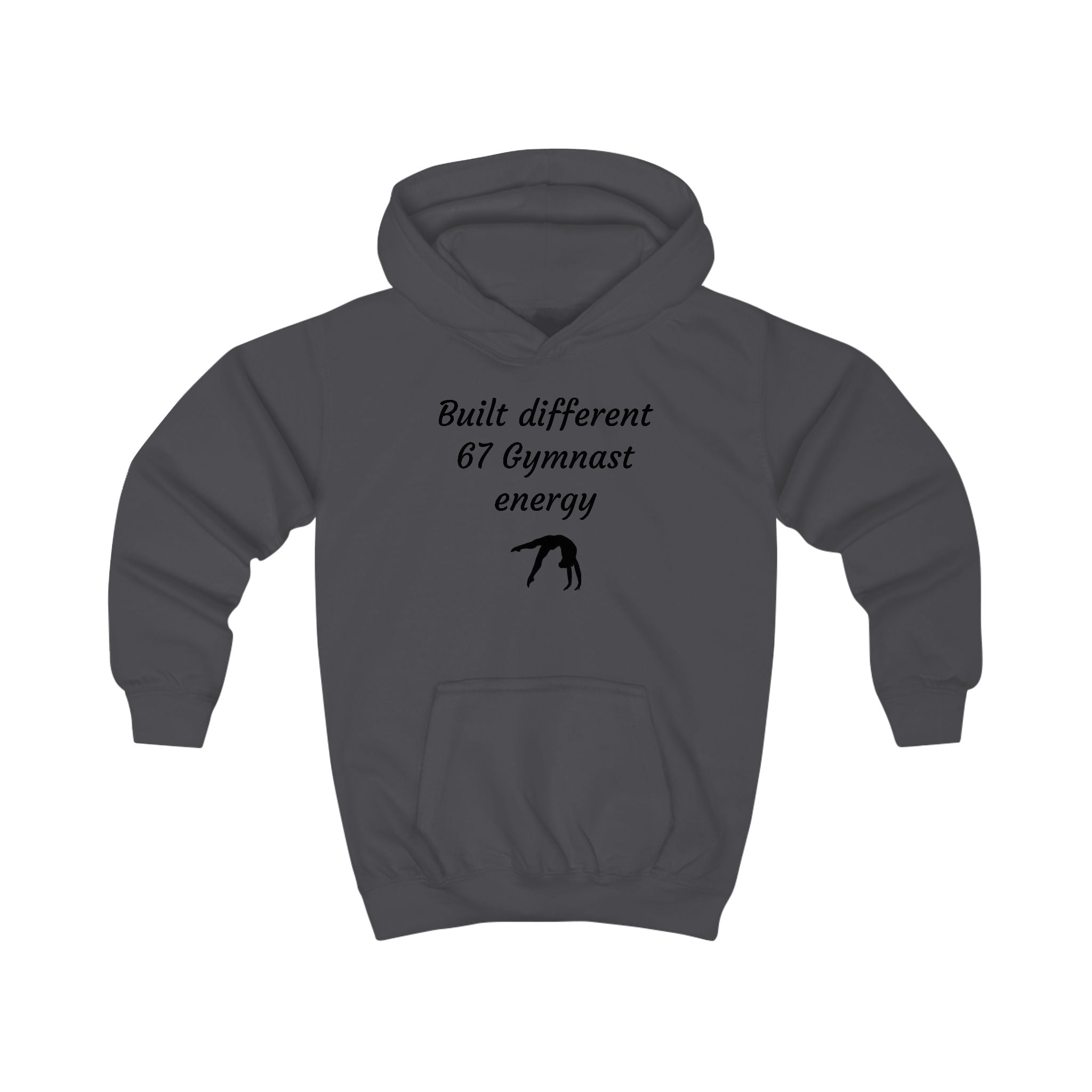 Kids Gymnast Hoodie – "Built Different 67 Gymnast Energy" Sweatshirt (Kids)