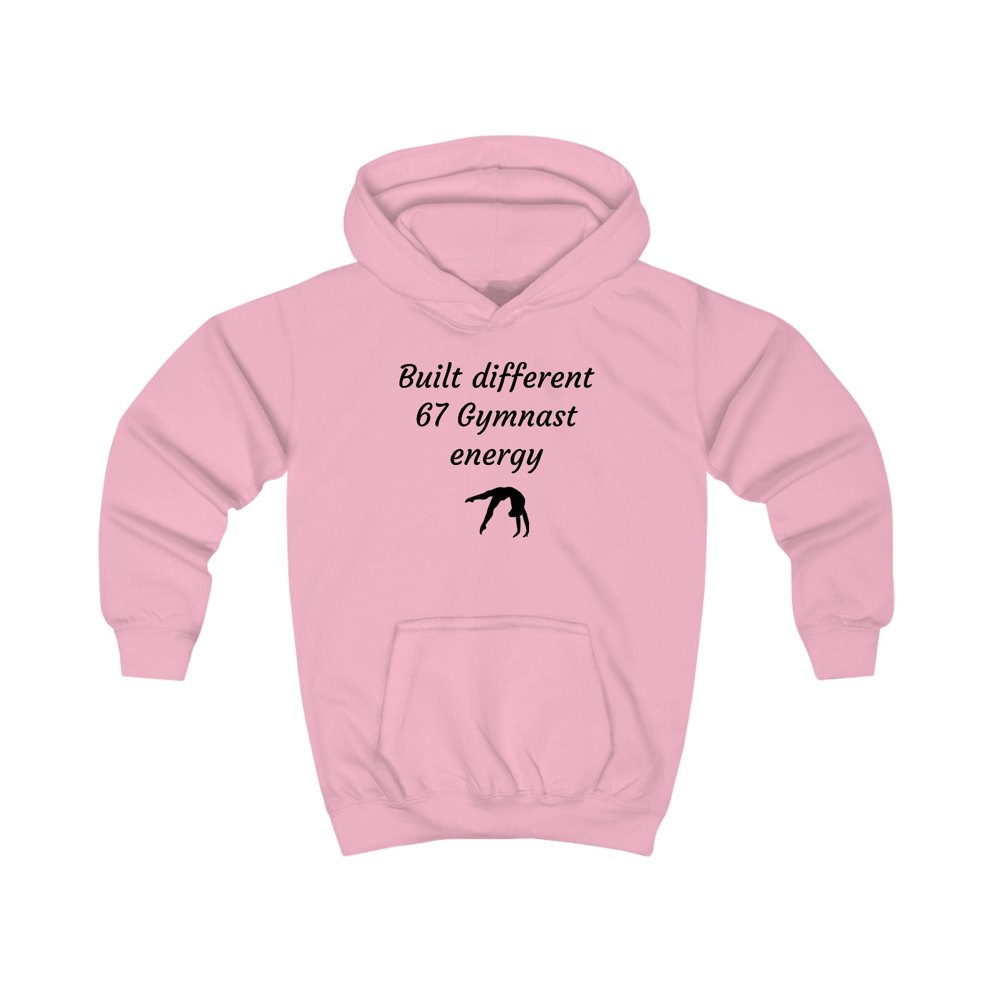 Kids Gymnast Hoodie – "Built Different 67 Gymnast Energy" Sweatshirt (Kids)