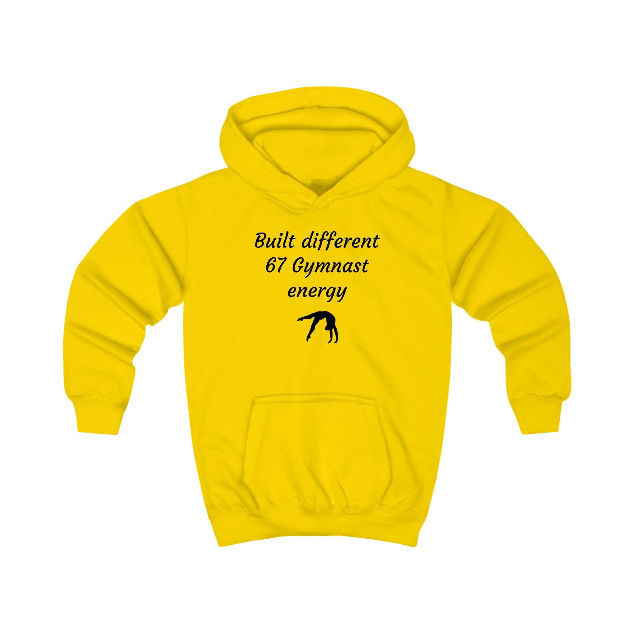 Kids Gymnast Hoodie – "Built Different 67 Gymnast Energy" Sweatshirt (Kids)
