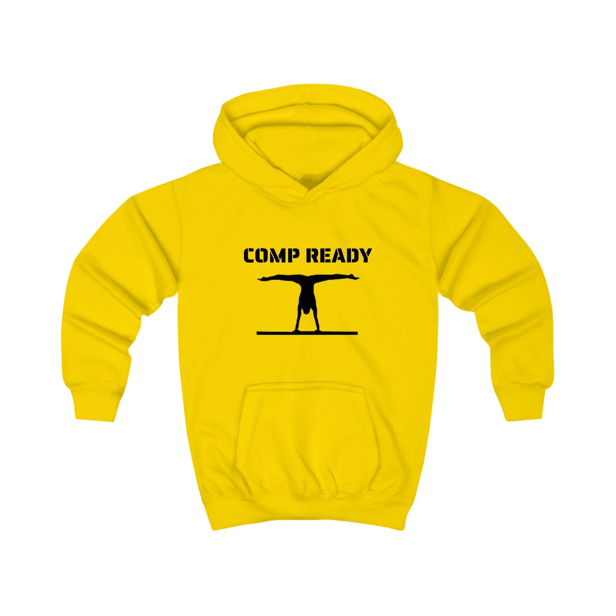 Kids Gymnastics Hoodie - "Comp Ready" Balance Beam Sweatshirt for Young Gymnasts
