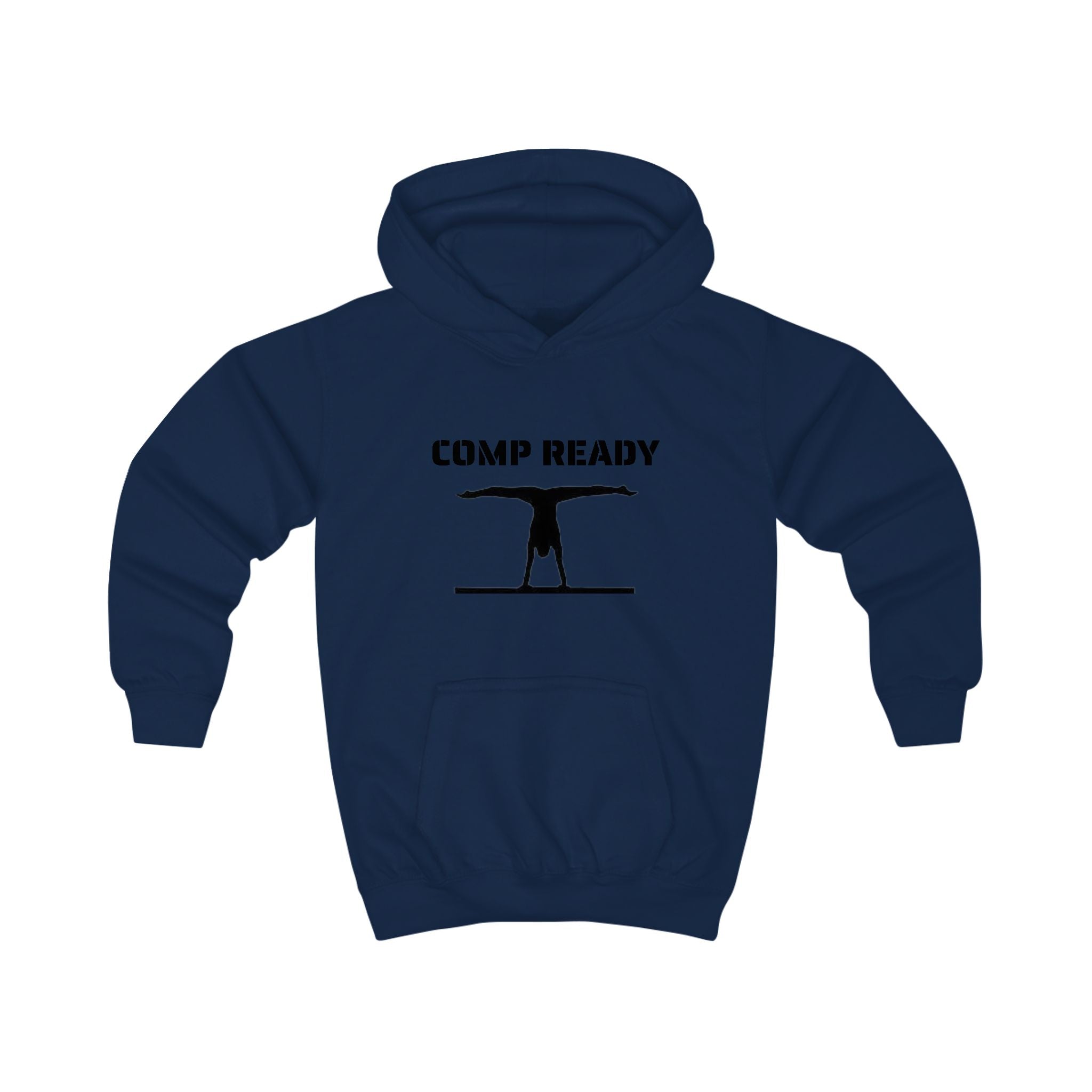 Kids Gymnastics Hoodie - "Comp Ready" Balance Beam Sweatshirt for Young Gymnasts