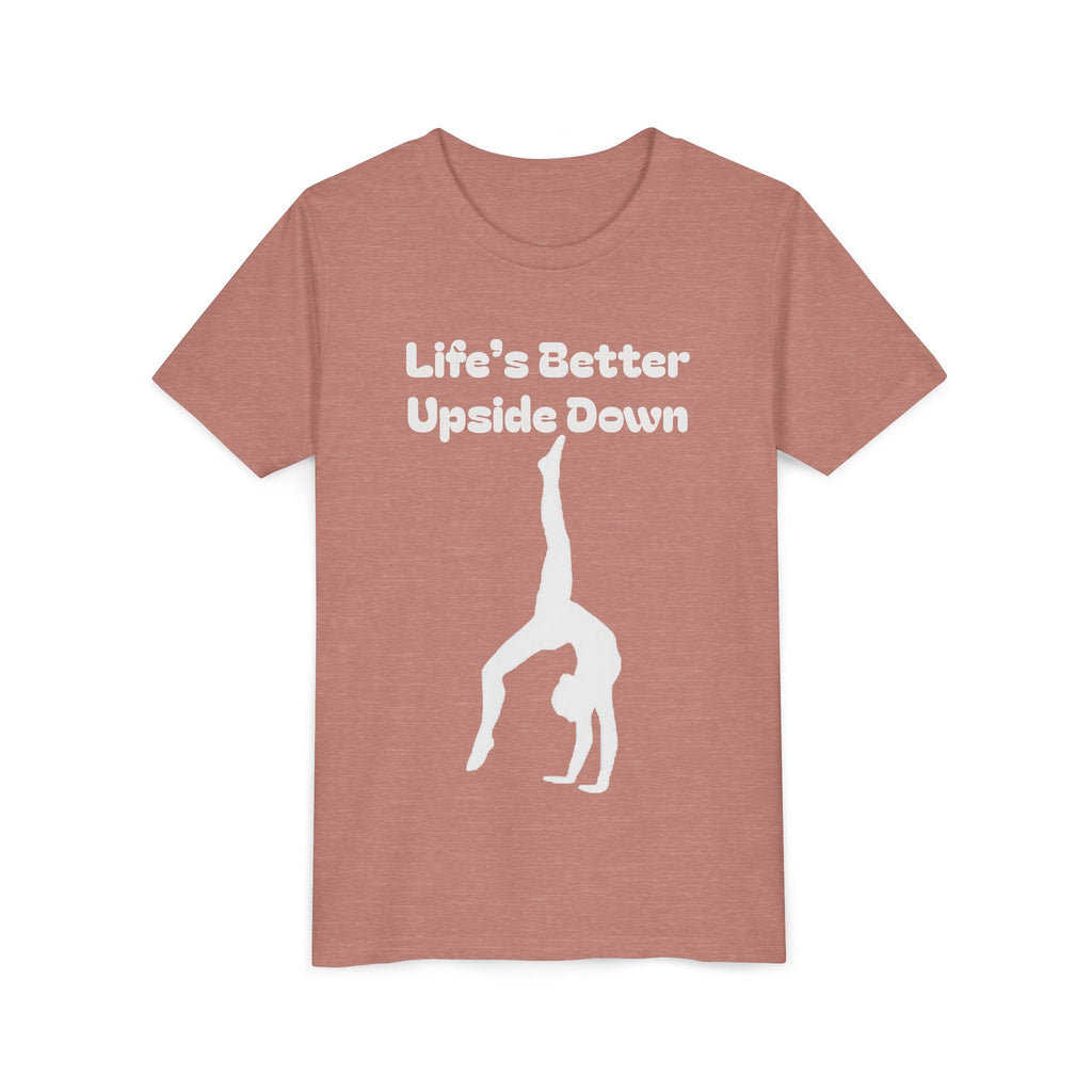 Youth Short Sleeve Tee - Life’s Better Upside Down (Kids)