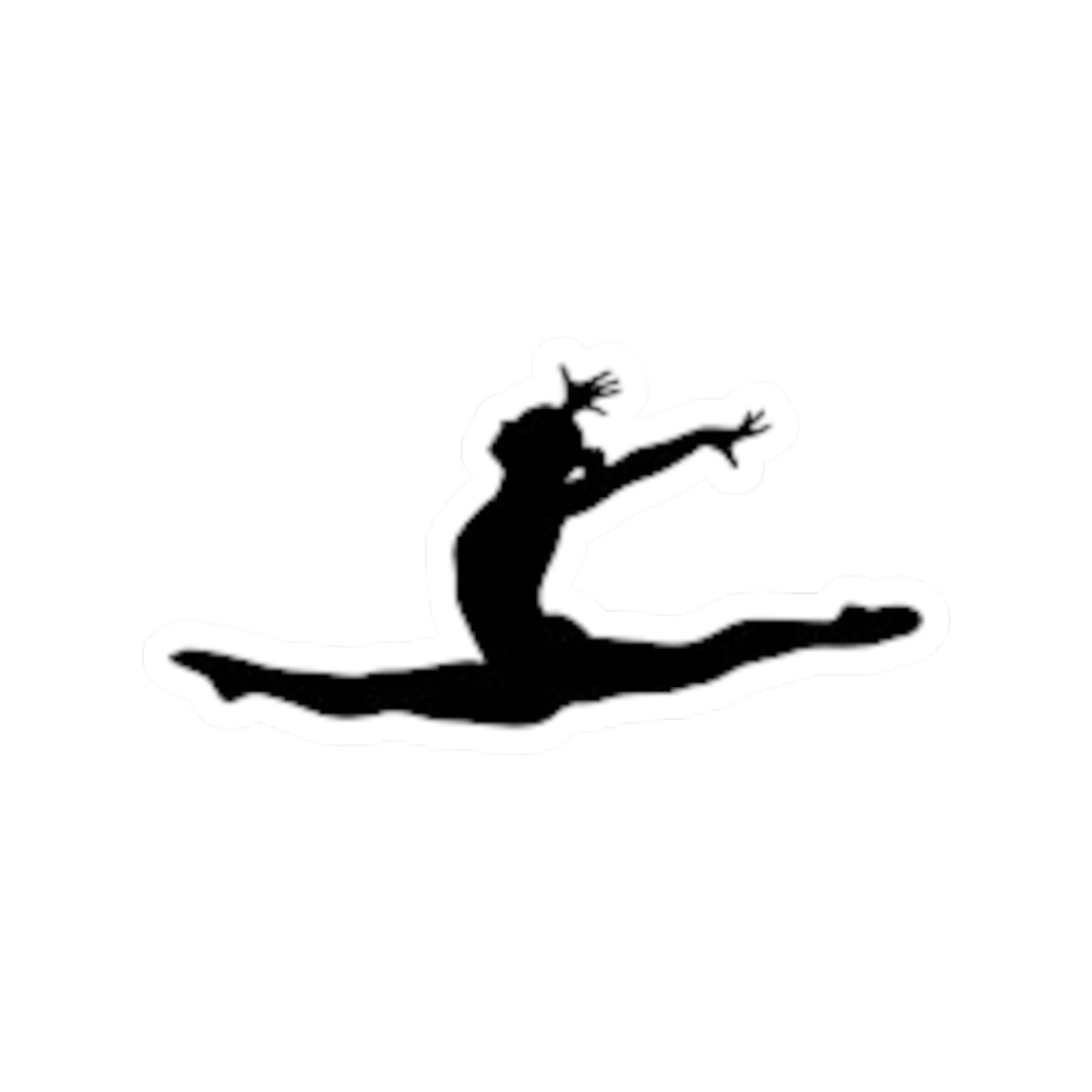 Split Leap Gymnastics Sticker