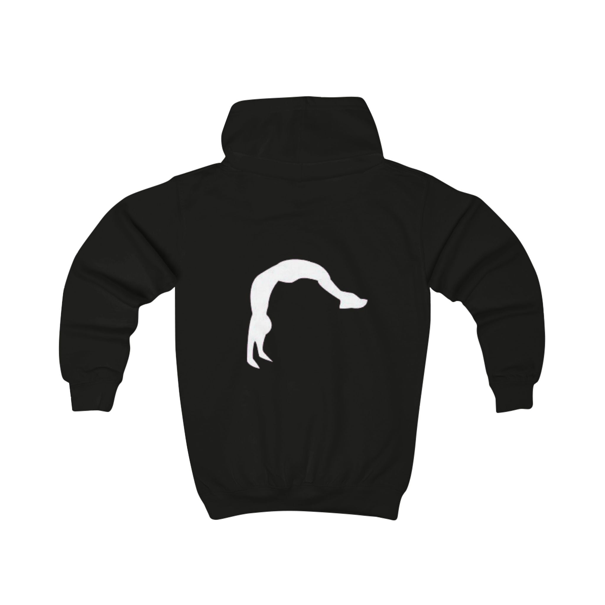 Kids Hoodie — 'BELIEVE' Yellow Kids Hoodie with Silhouette Back Graphic