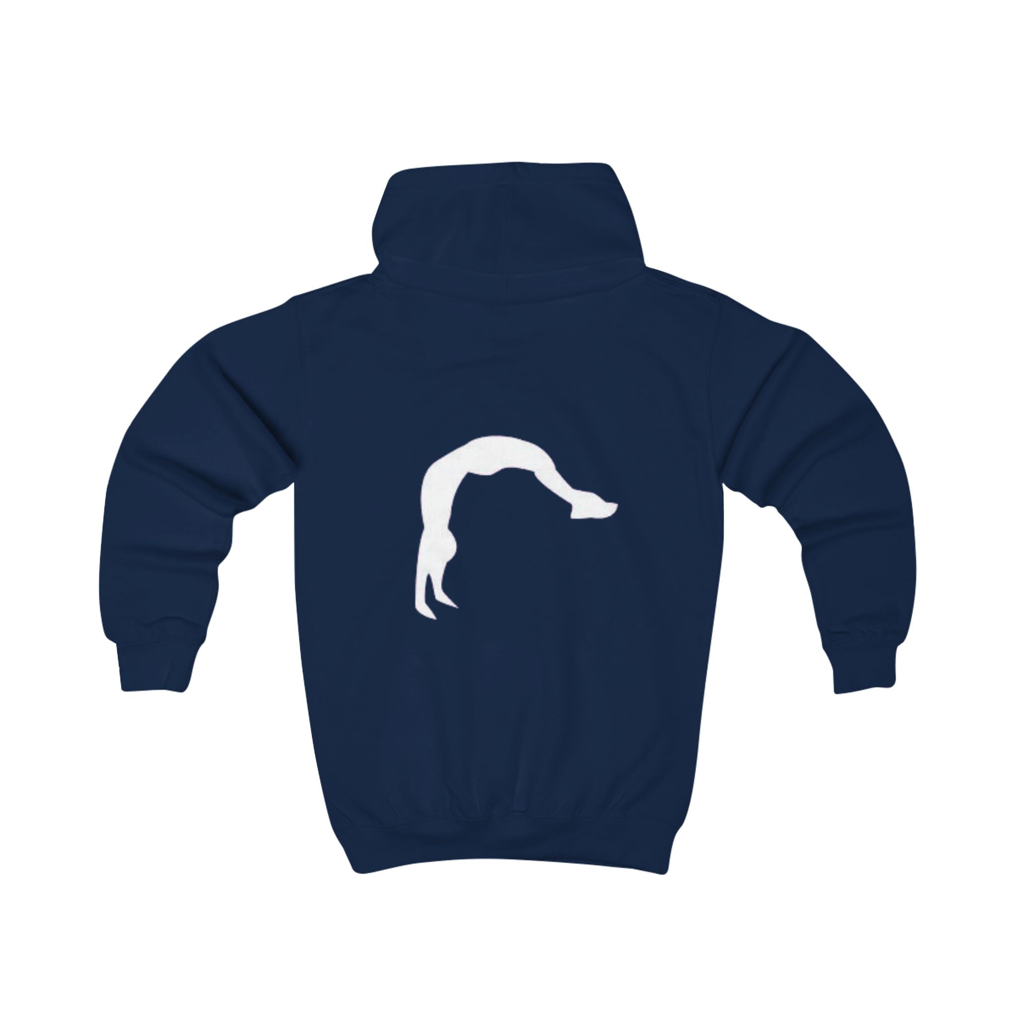 Kids Hoodie — 'BELIEVE' Yellow Kids Hoodie with Silhouette Back Graphic
