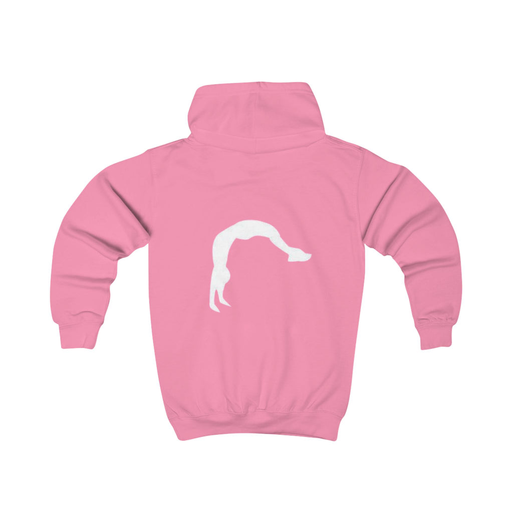 Kids Hoodie — 'BELIEVE' Yellow Kids Hoodie with Silhouette Back Graphic