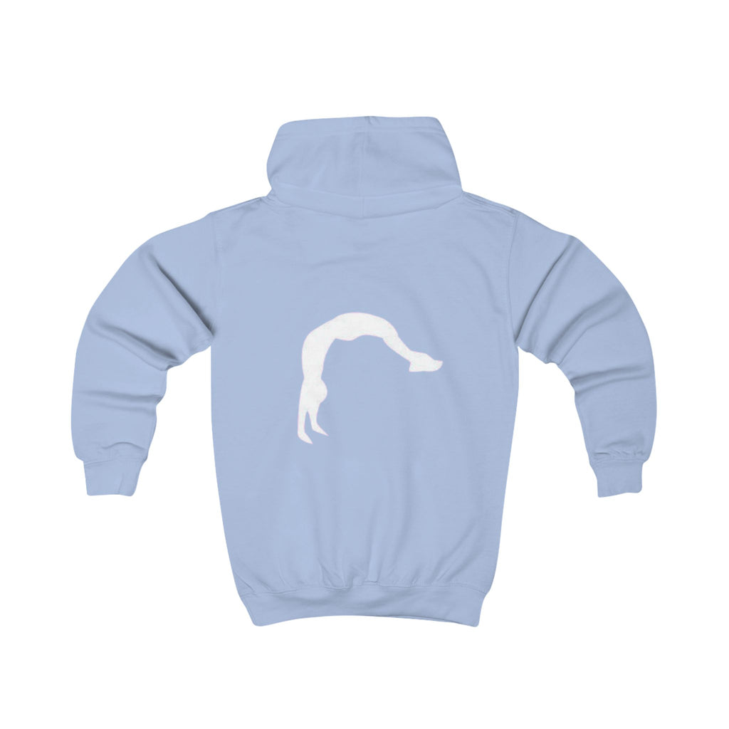 Kids Hoodie — 'BELIEVE' Yellow Kids Hoodie with Silhouette Back Graphic