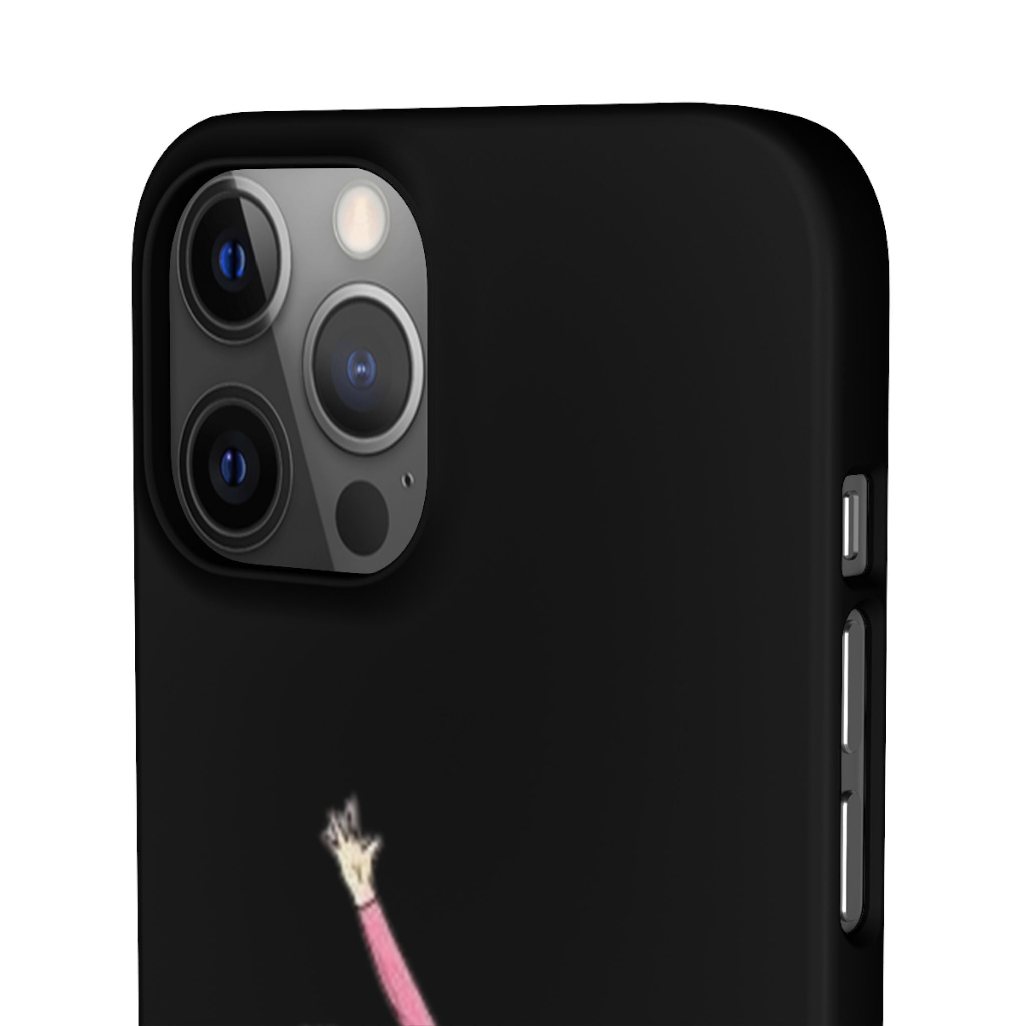 Gymnastics Phone Case — Leaping Girl Snap Case (Black)
