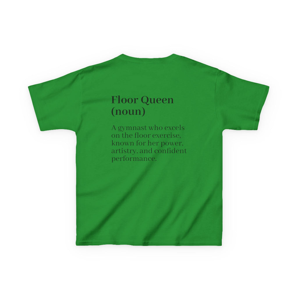 Custom Kids Tee — "Floor Queen" Gymnast Definition Shirt (Custom Name)