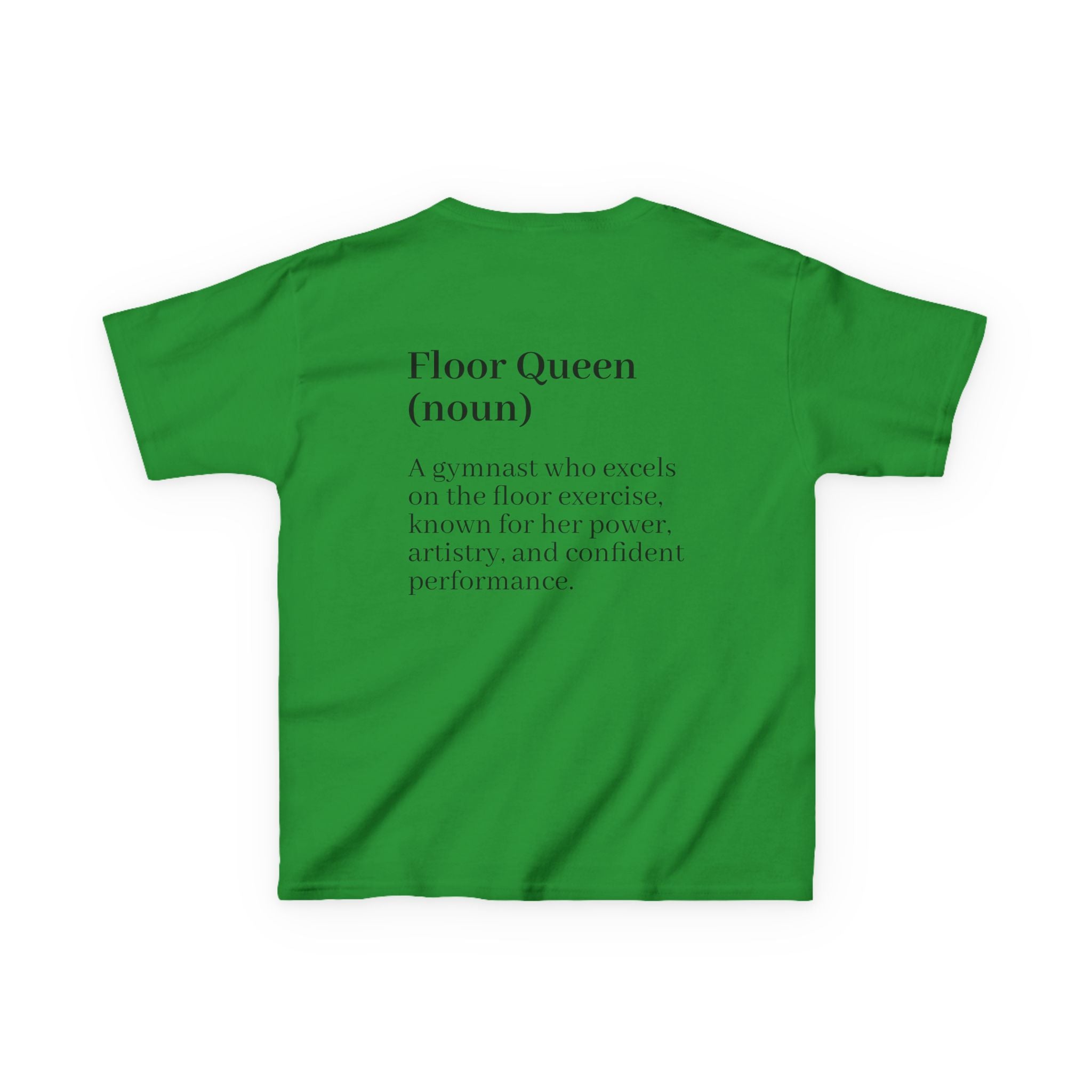 Custom Kids Tee — "Floor Queen" Gymnast Definition Shirt (Custom Name)