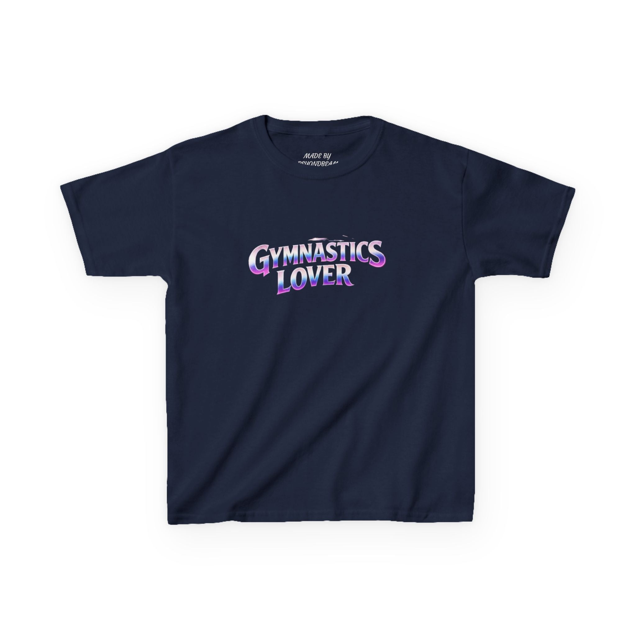 Kids T-Shirt — "Gymnastics Lover" Retro Neon Graphic Tee