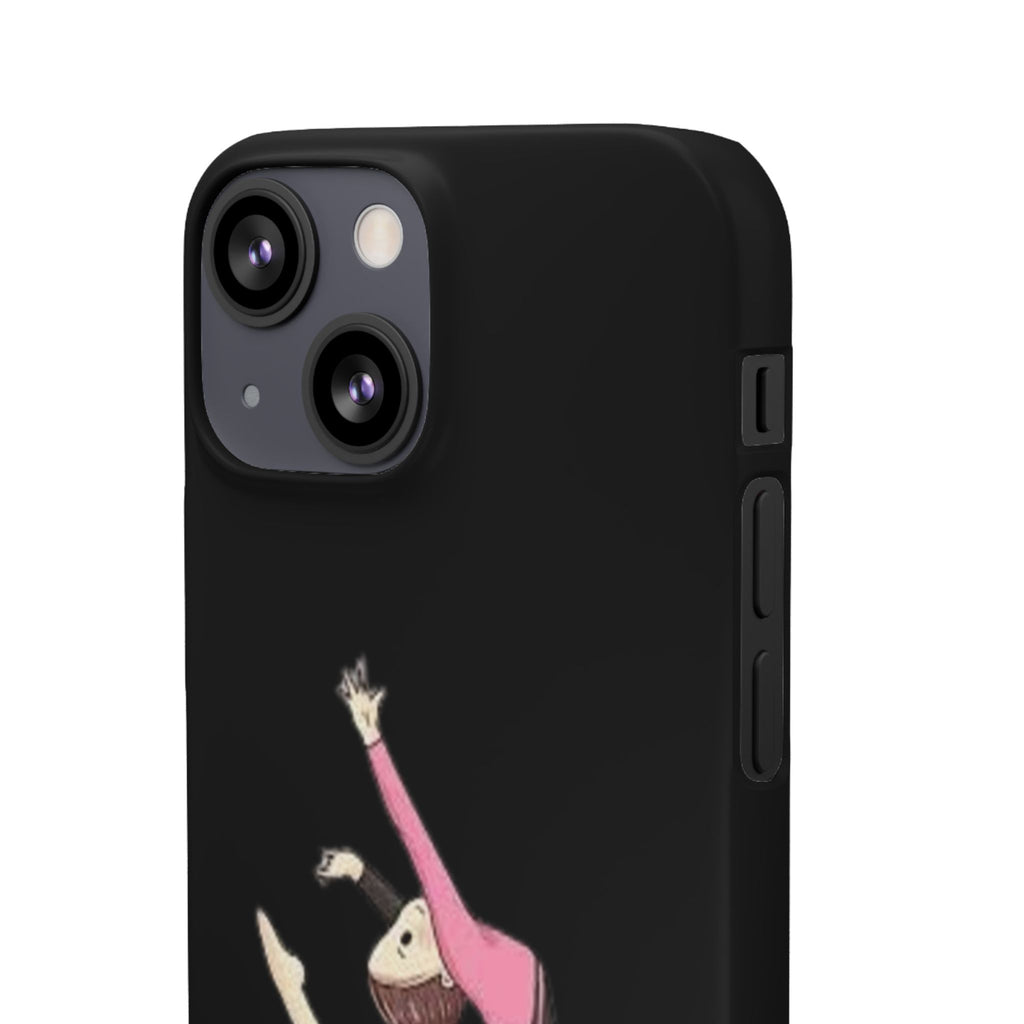 Gymnastics Phone Case — Leaping Girl Snap Case (Black)