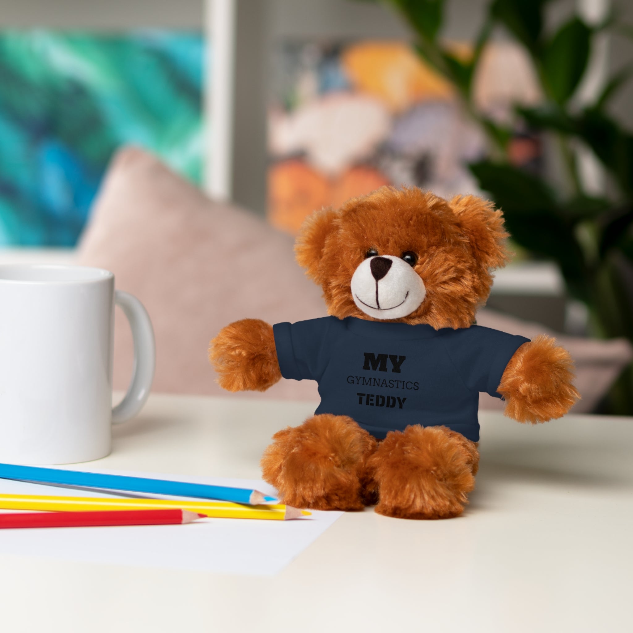 Gymnastics Teddy Bear with Personalized Tee