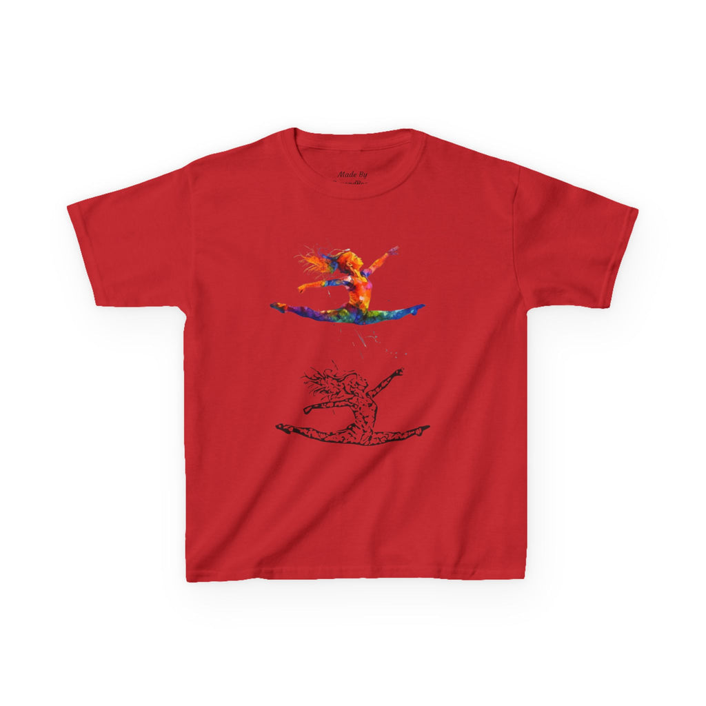 Colorful Splits Gymnastics Kids Tee (Kids)