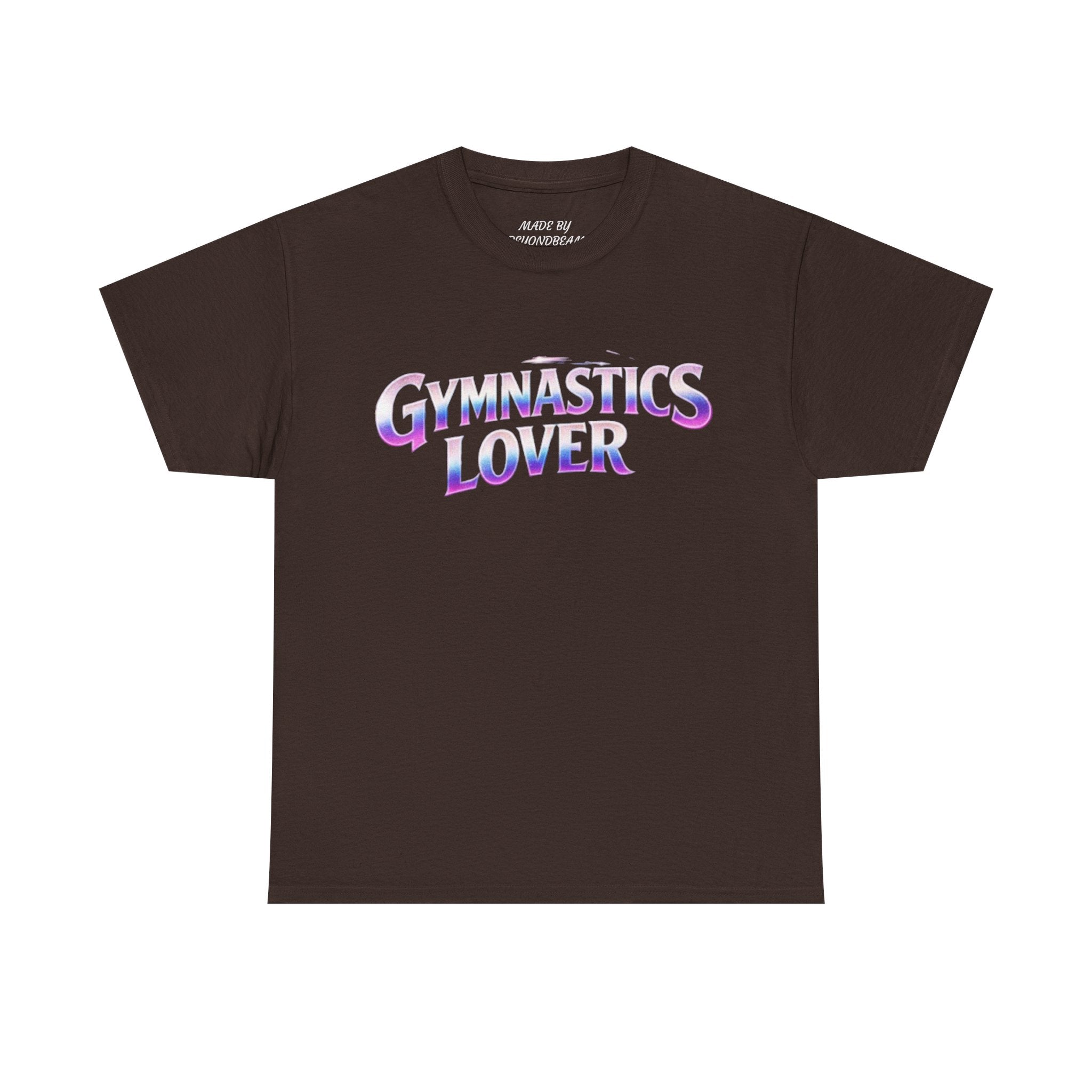 Adults Gymnastics Lover Tee — Retro Iridescent Graphic T-Shirt for Gymnastics Fans