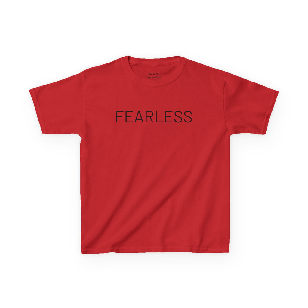 Kids Tee - FEARLESS Gymnastics Shirt with Back Silhouette
