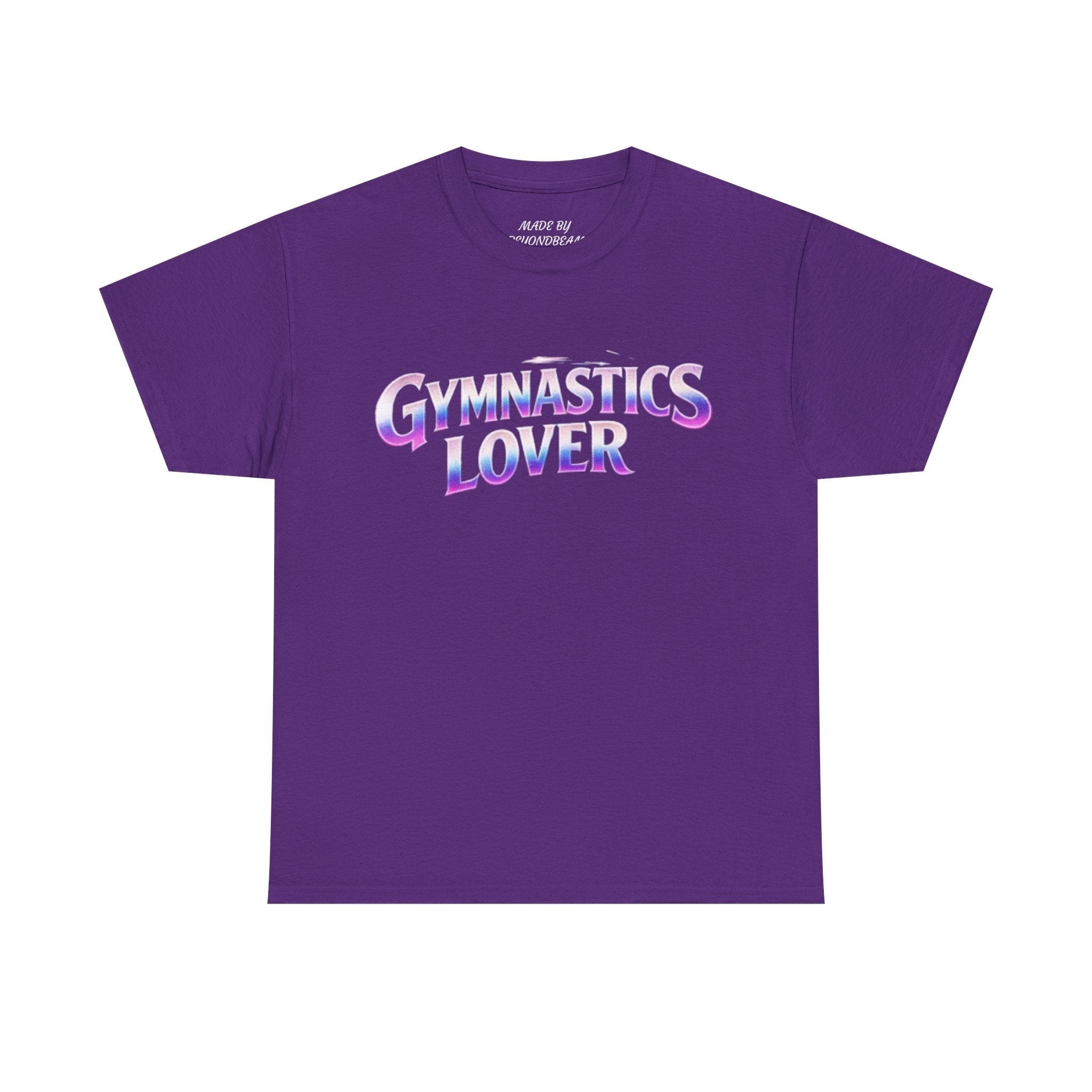 Adults Gymnastics Lover Tee — Retro Iridescent Graphic T-Shirt for Gymnastics Fans