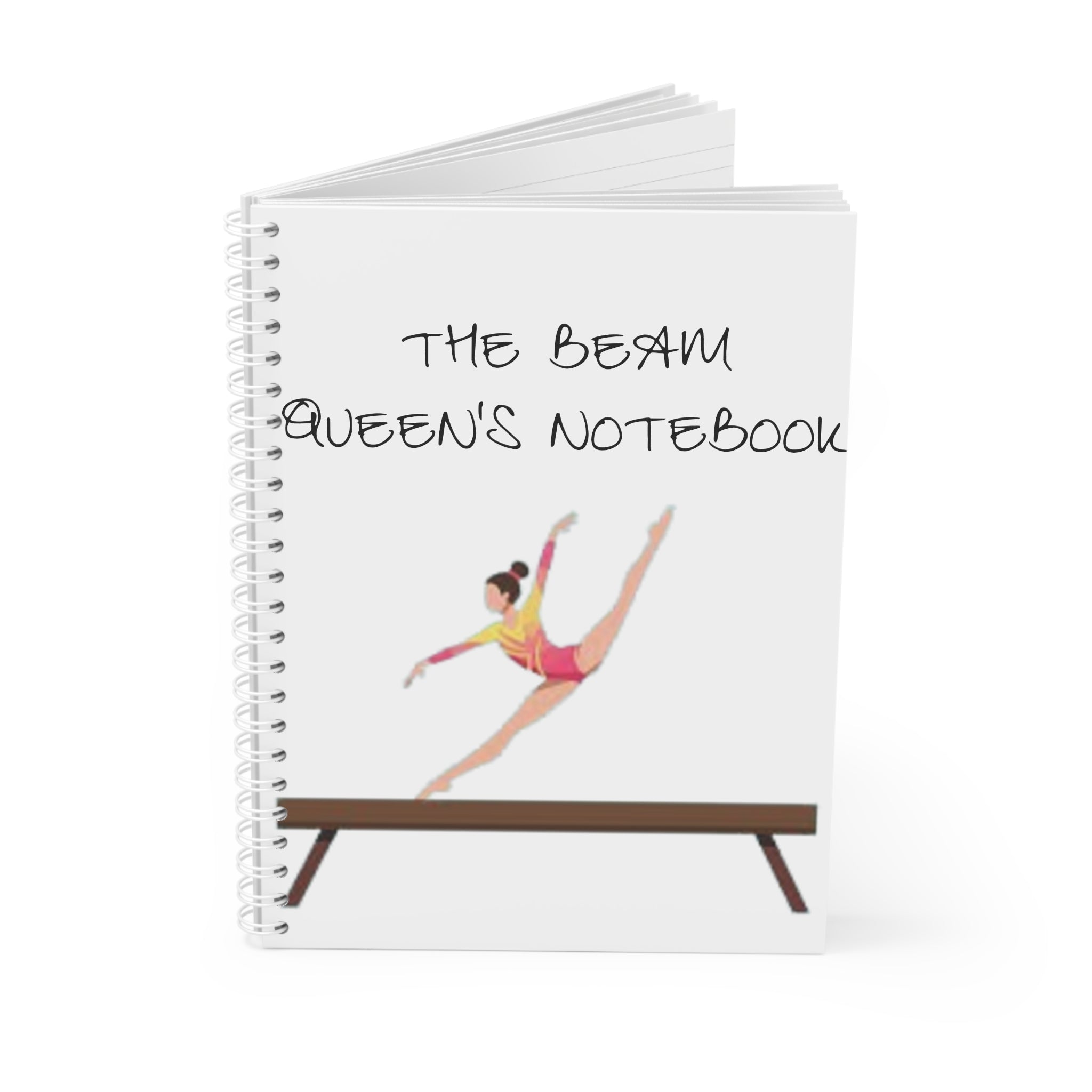 Gymnastics Beam Queen's Spiral Notebook