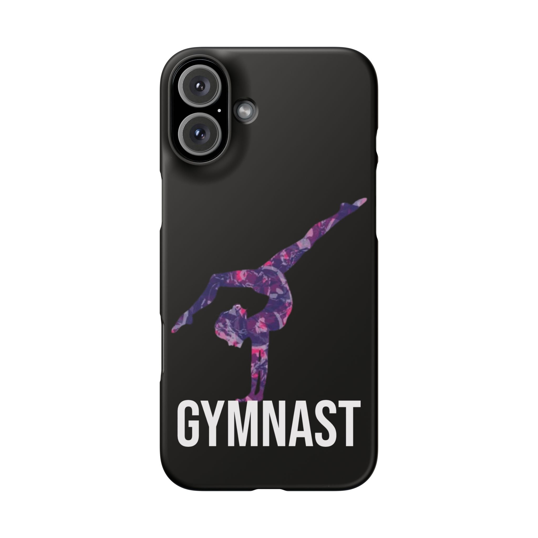 Gymnast Phone Case — Purple Galaxy Gymnastics Snap Case