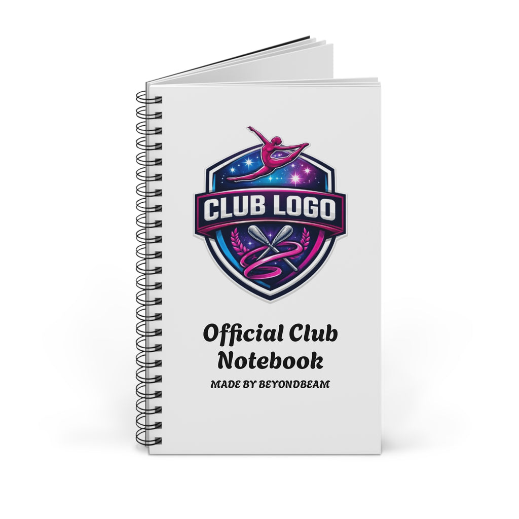 Personalised Club Logo Spiral Notebook — Official Club Notebook