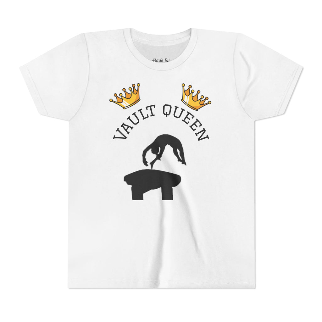 Vault Queen Youth Tee – Girls’ Gymnastics Shirt (Kids)