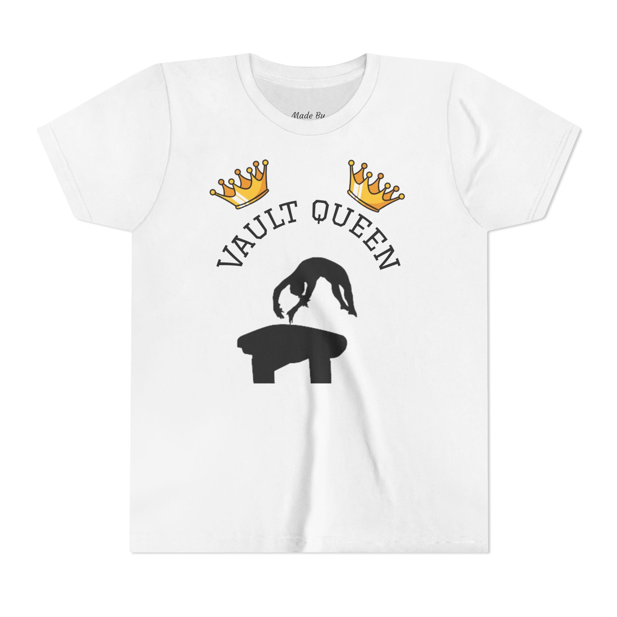 Vault Queen Youth Tee – Girls’ Gymnastics Shirt (Kids)
