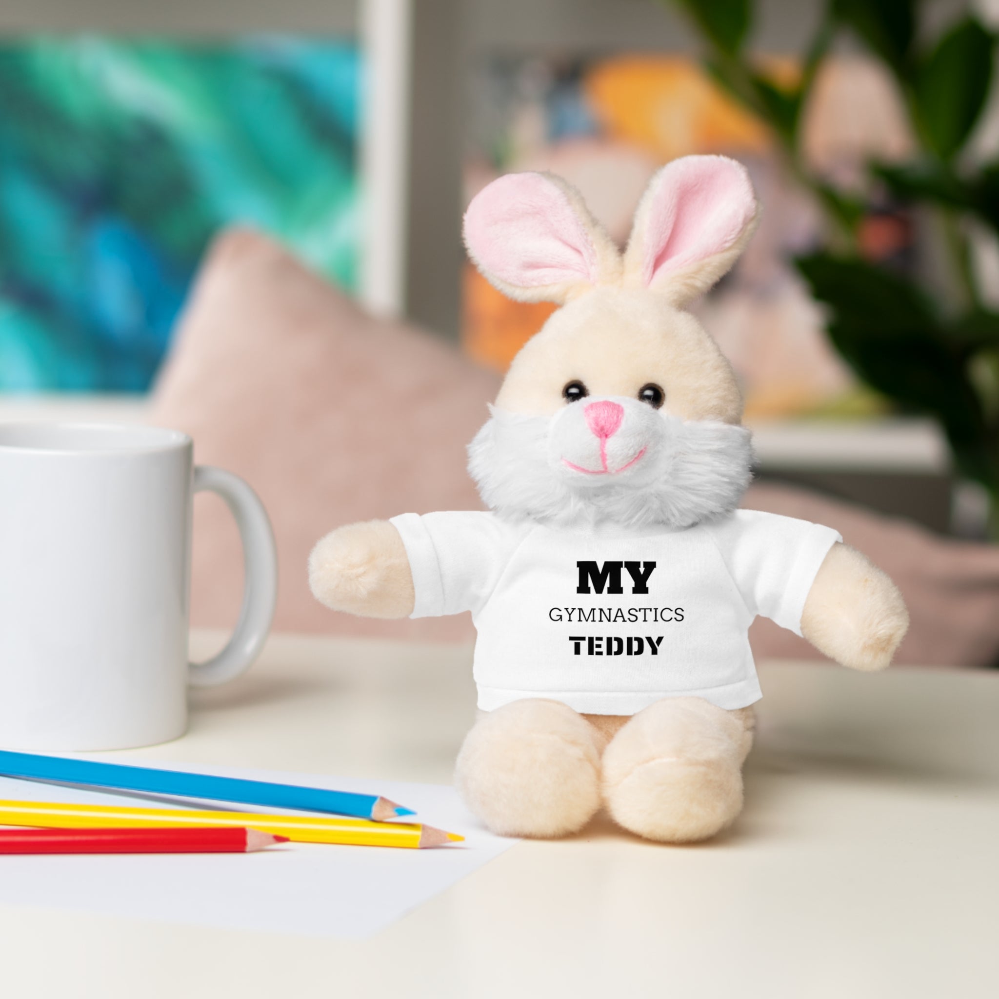 Gymnastics Teddy Bear with Personalized Tee