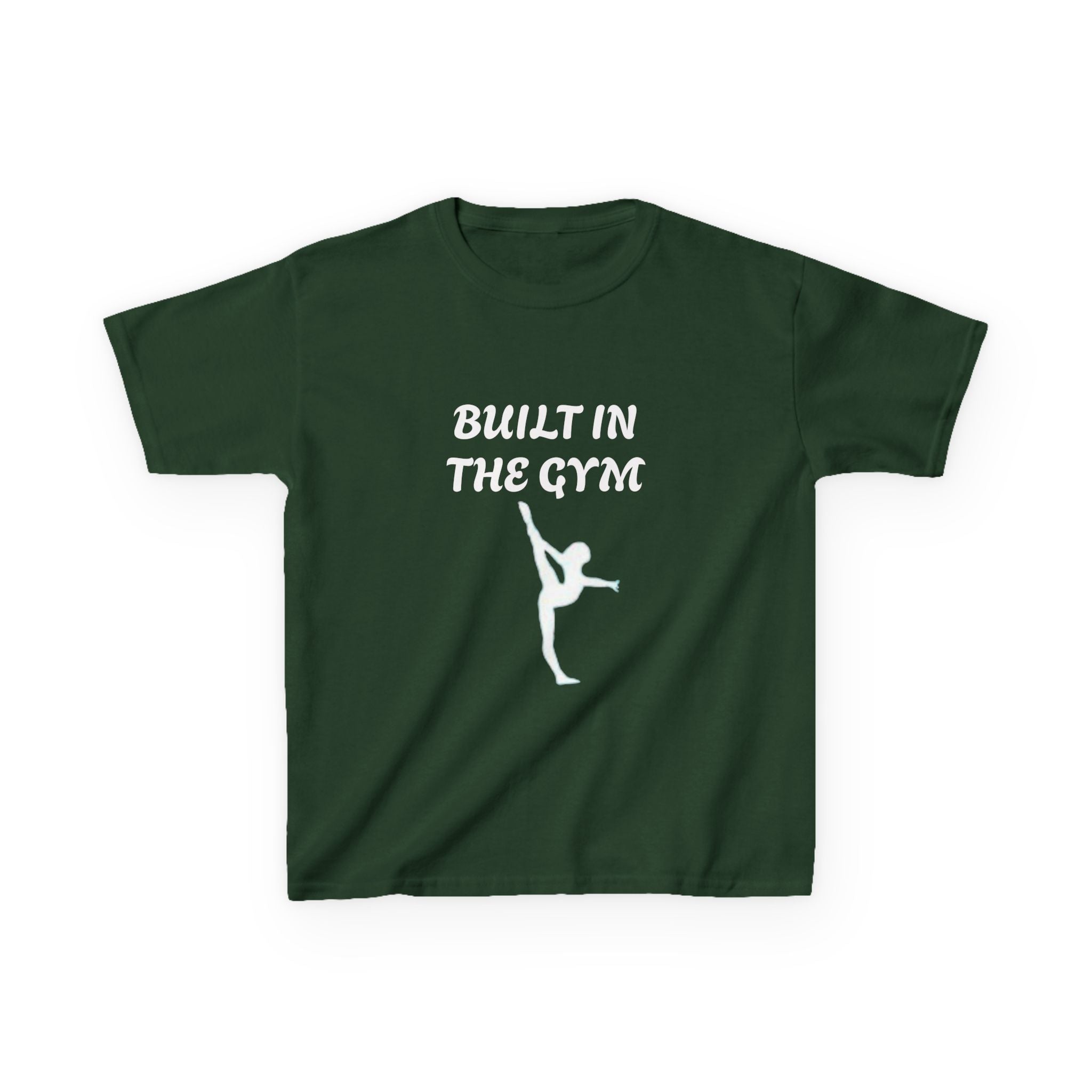 Kids Tee — "Built in the Gym" Gymnastics Shirt