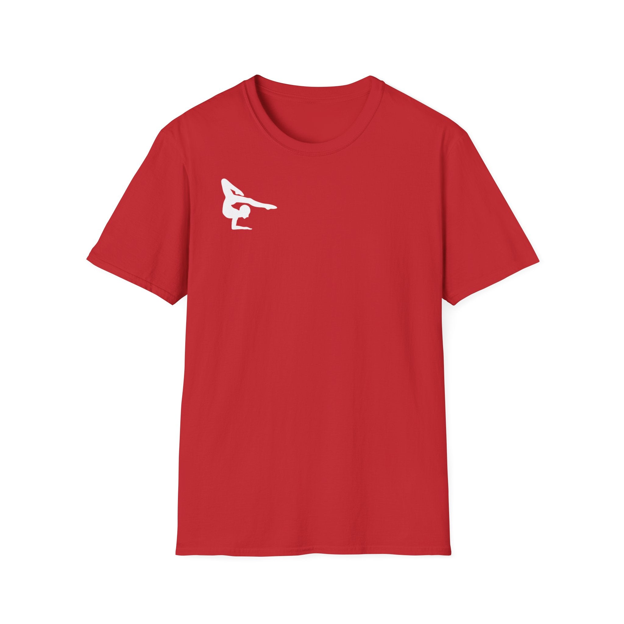 Relentless Gymnastics T-Shirt — Back Silhouette Athletic Tee (Adults)