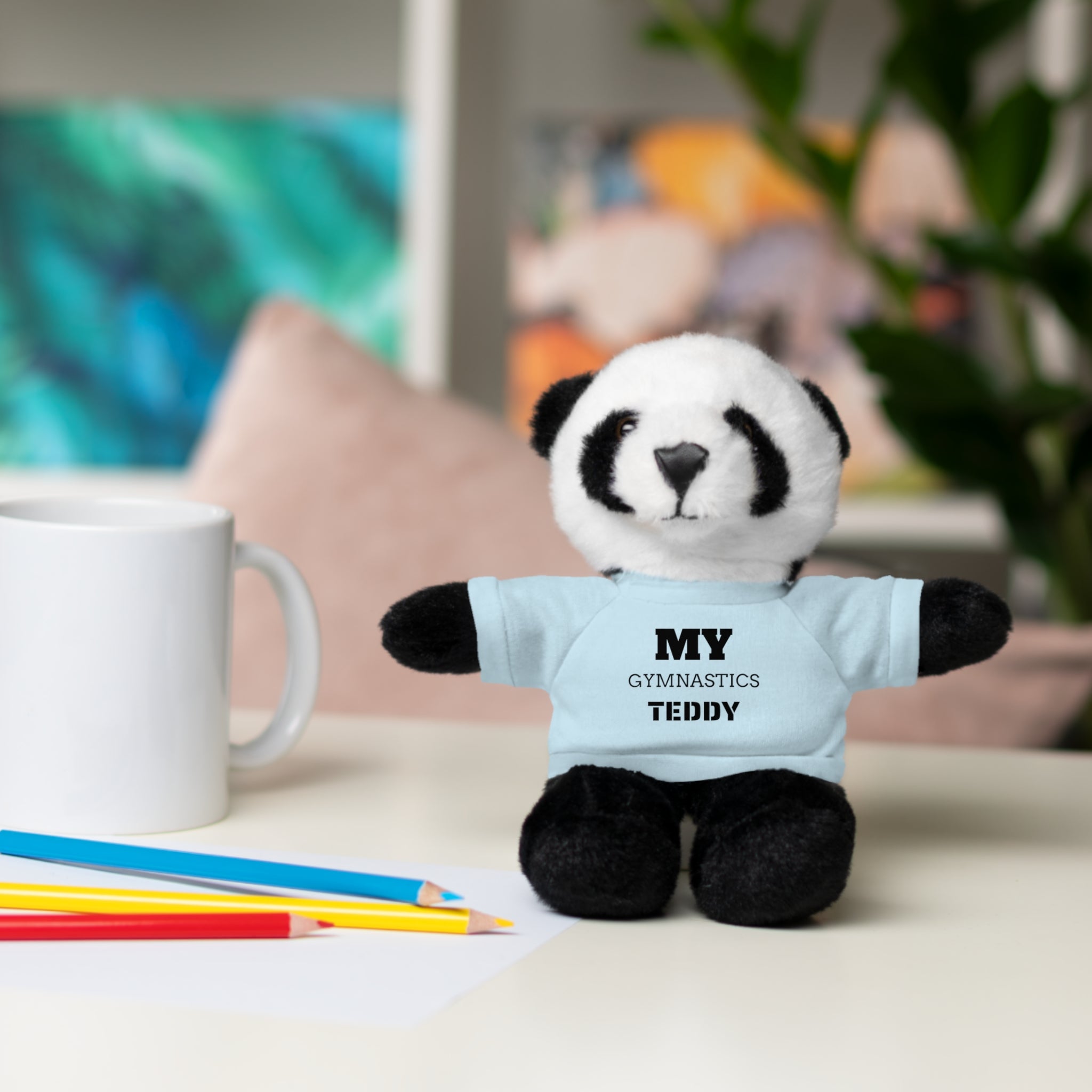Gymnastics Teddy Bear with Personalized Tee