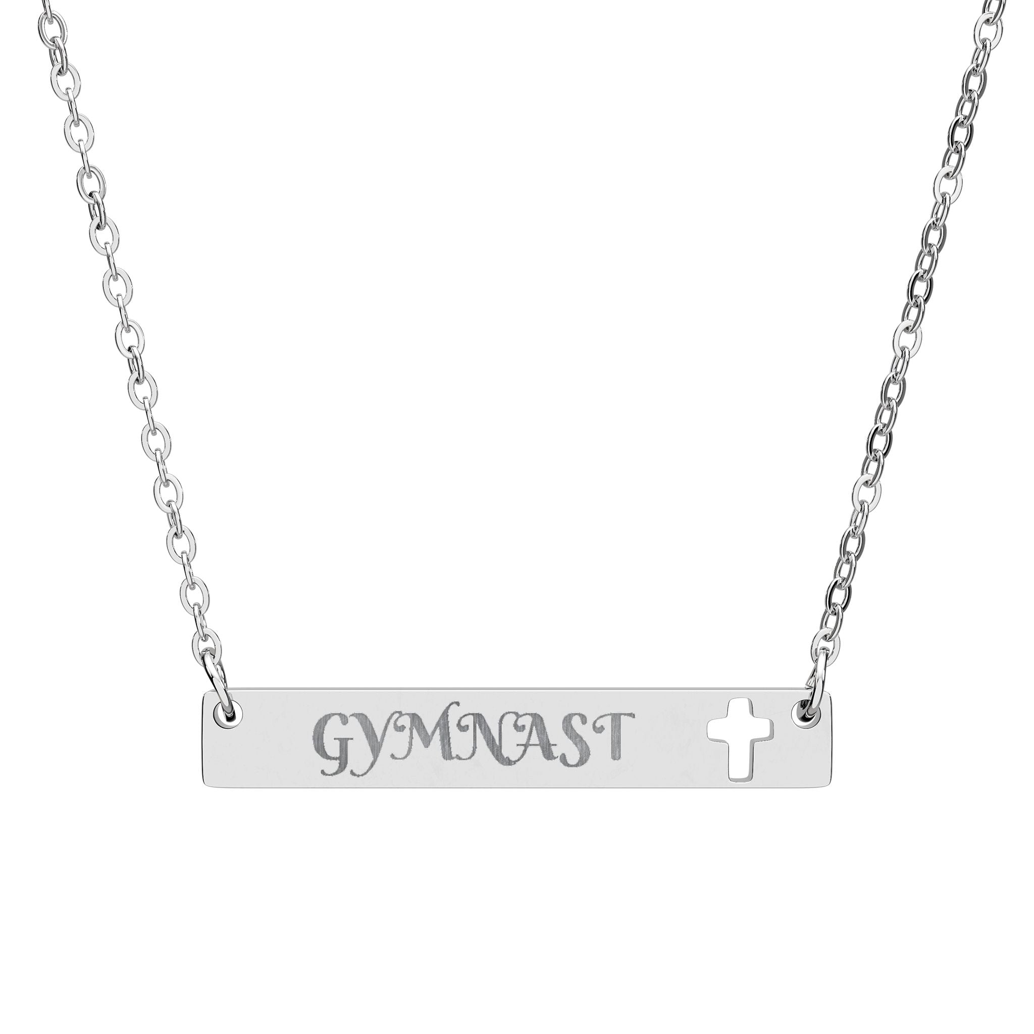 Gymnast Cross Bar Necklace