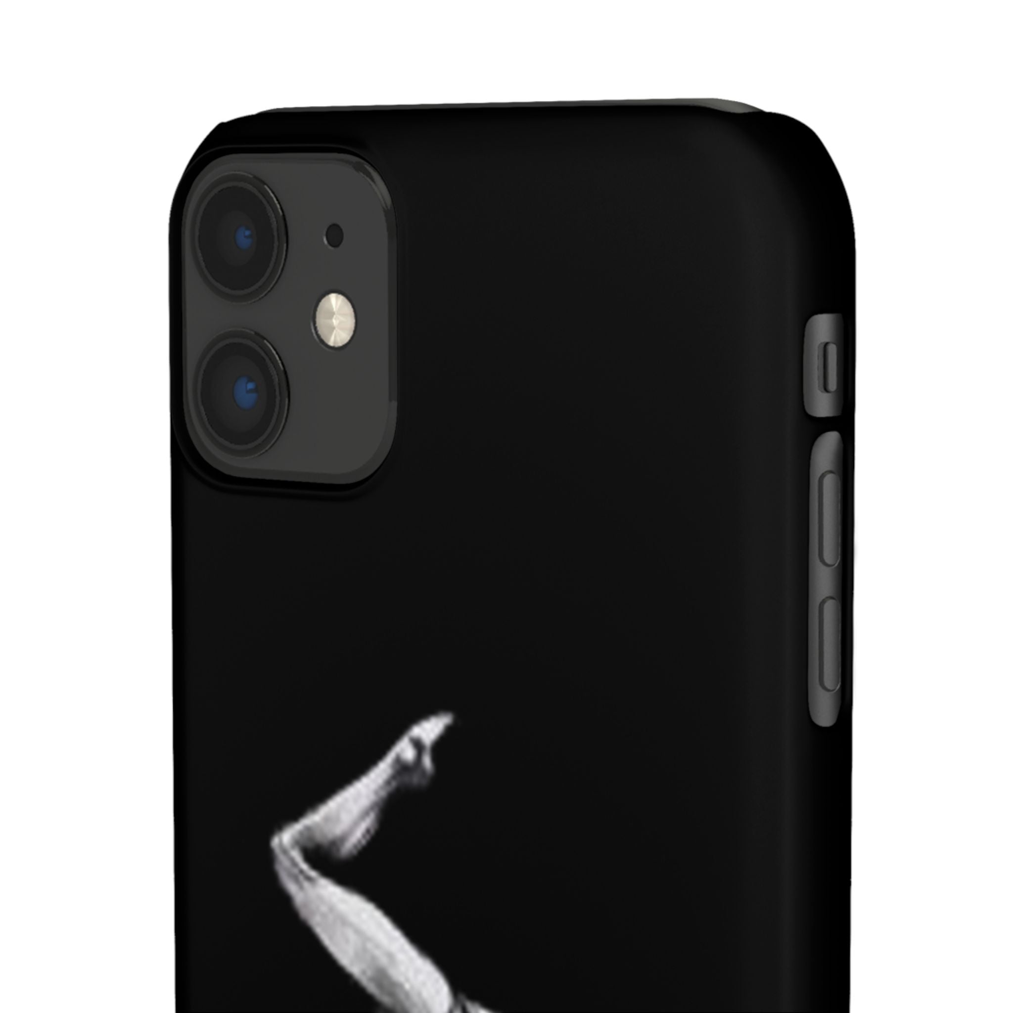 Gymnastics Phone Case — Black Chalk-Style Handstand Design