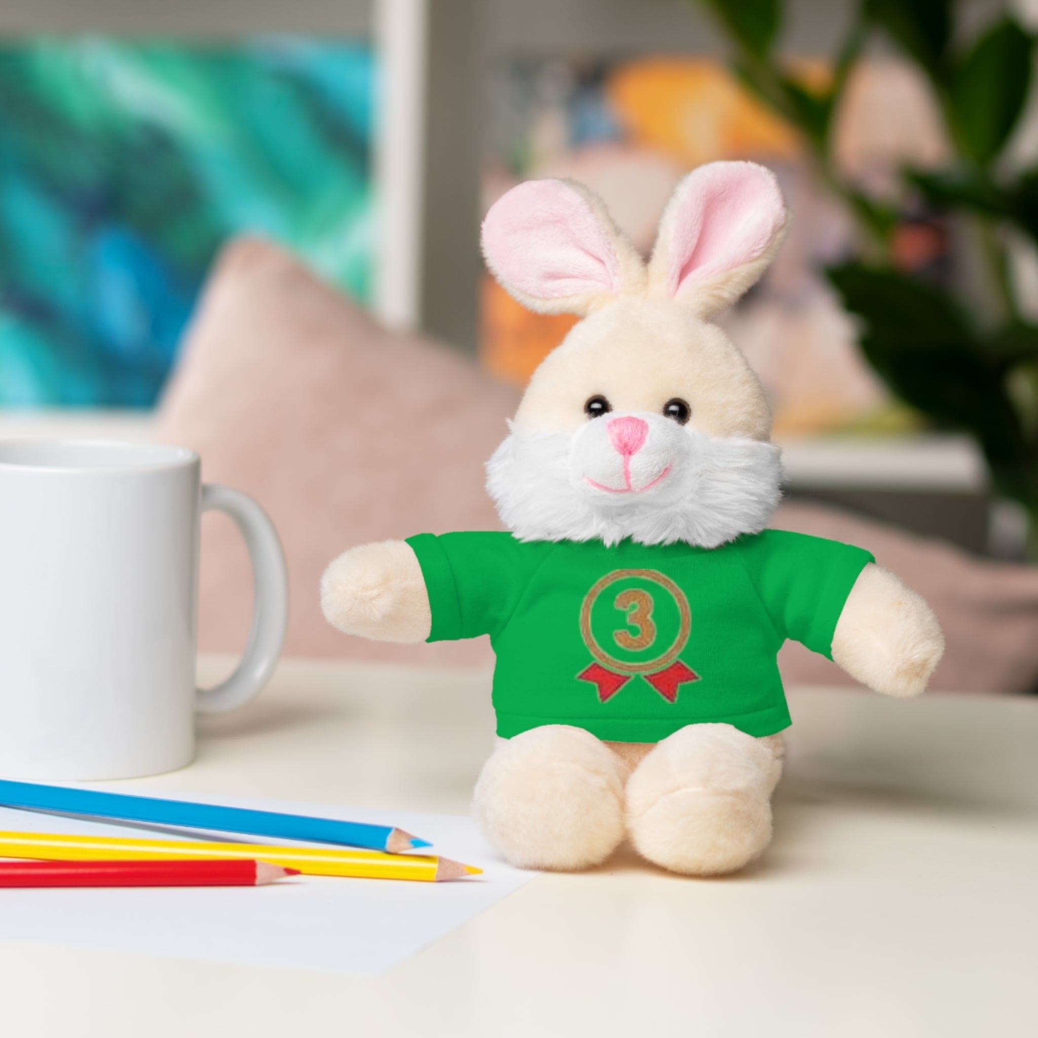 3rd Place Gymnastics Stuffed Animal with Gymnastics T-Shirt