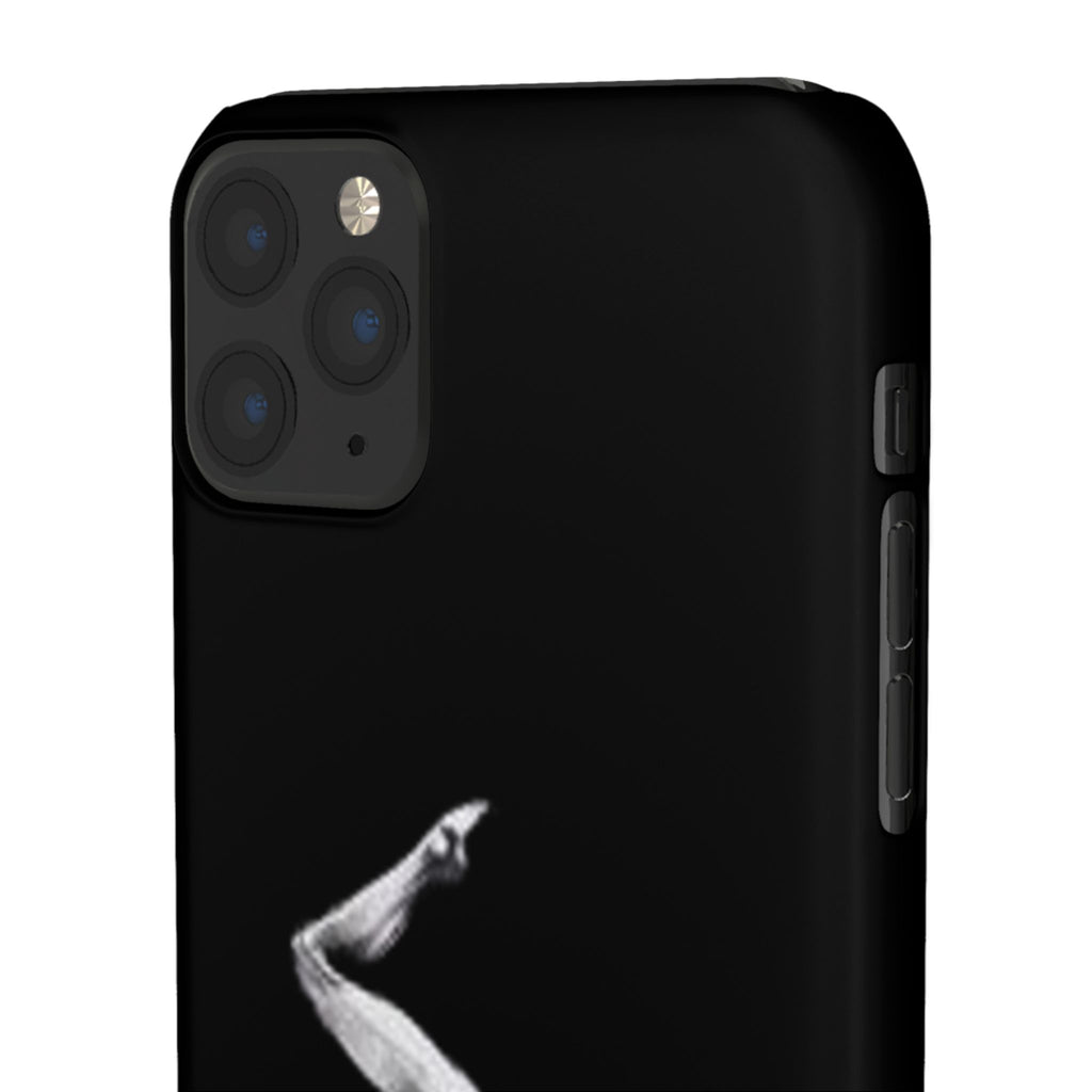 Gymnastics Phone Case — Black Chalk-Style Handstand Design